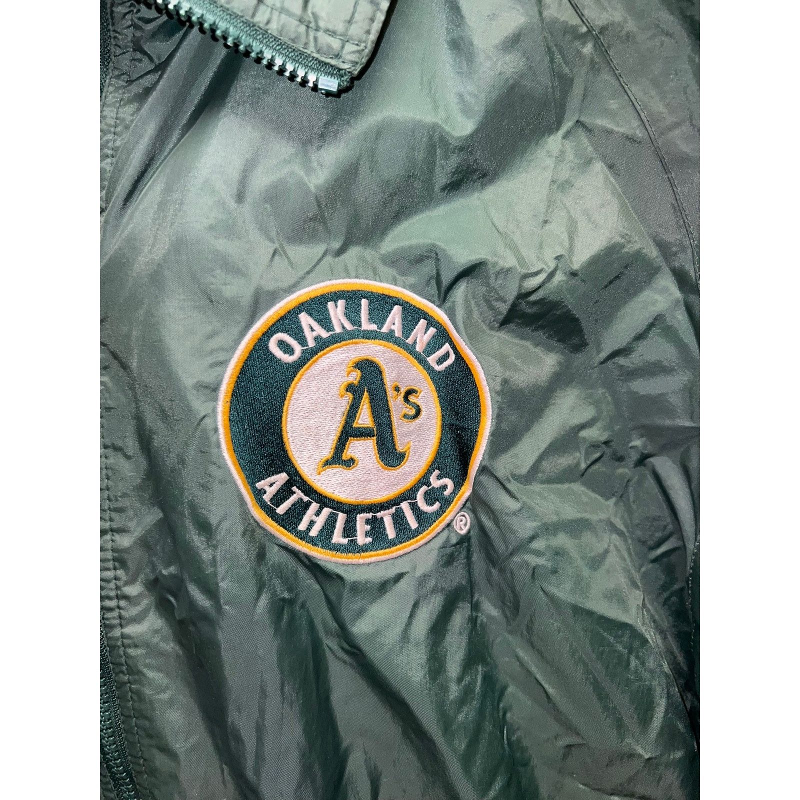 MLB Vintage MLB Oakland Athletics Jacket Bomber Green Baseball X Size US XL / EU 56 / 4 - 3 Thumbnail
