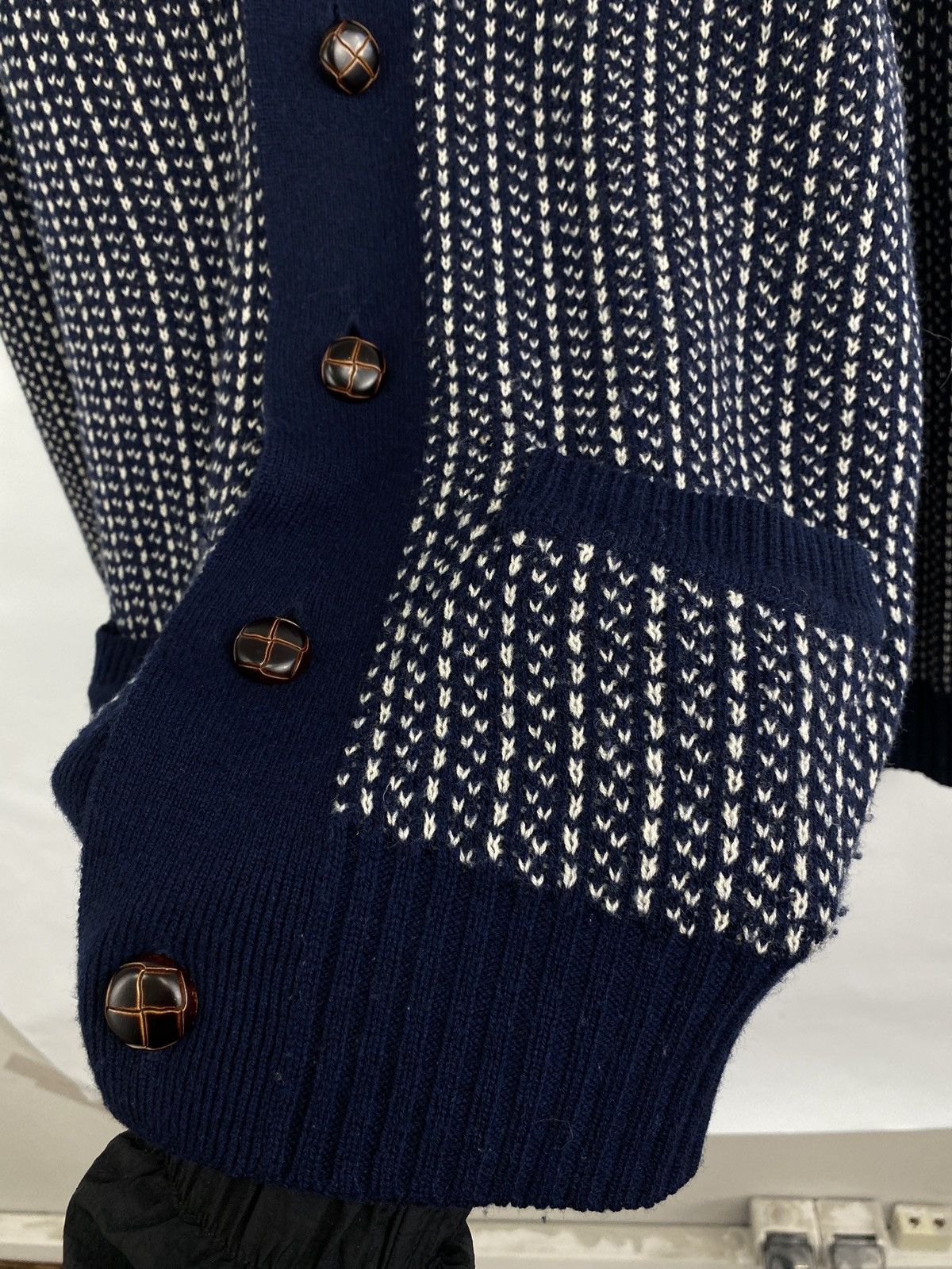 Japanese Brand Y2K Cashmere Merino Cardigan Warren Parker Kapital Style Size US M / EU 48-50 / 2 - 6 Thumbnail