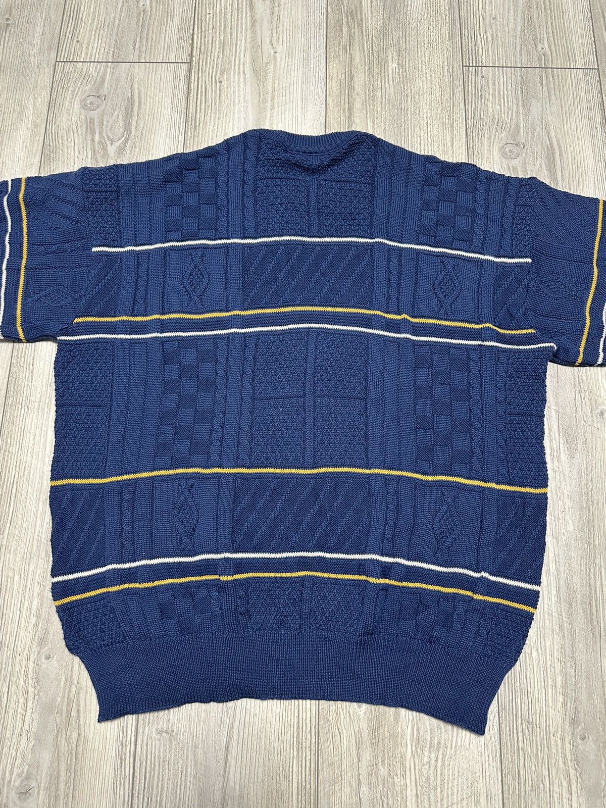 Lacoste Vintage Lacoste Wool Cabel Knit Sweater 90s Old Money Size US XXL / EU 58 / 5 - 4 Thumbnail
