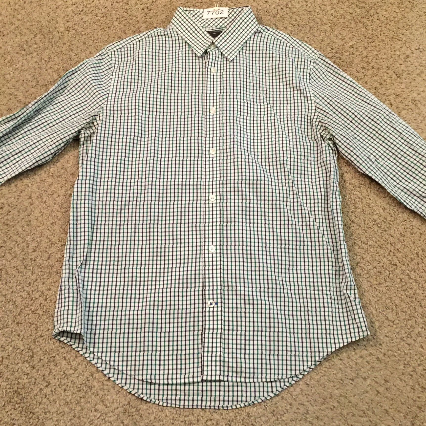 Gap Gap Shirt Mens Medium Green Plaid Long Sleeve Button Up Cotton Size US M / EU 48-50 / 2 - 5 Thumbnail