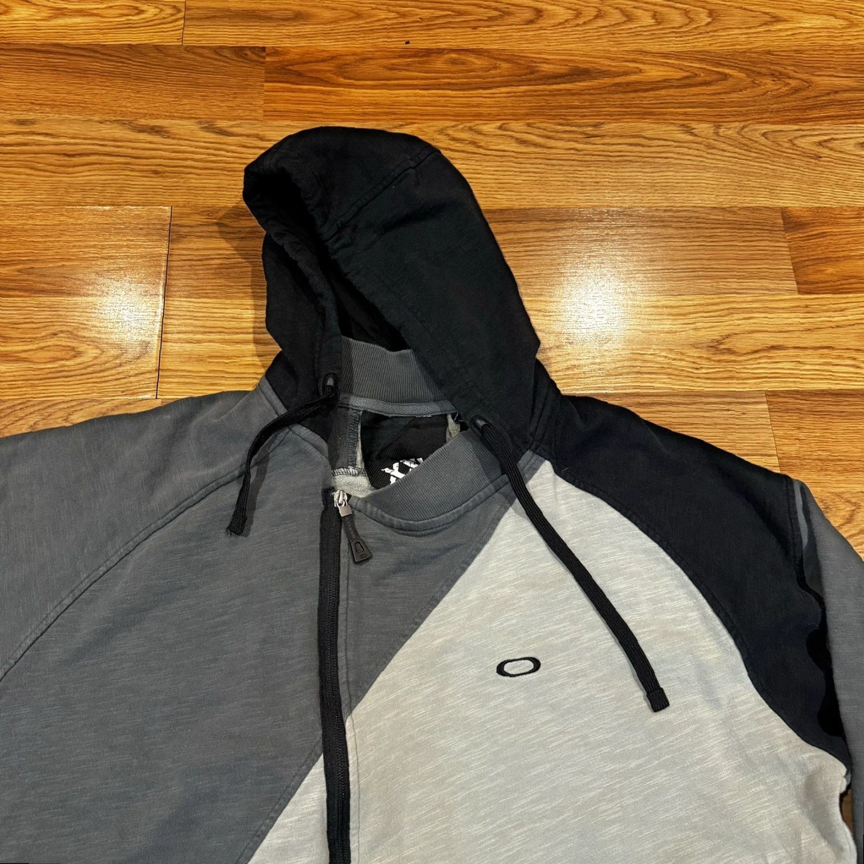 Oakley Oakley Jacket Parka Geometric Gray Black Fleece Water Repellent Mid-Length Zip Men’s 2XL Size US XXL / EU 58 / 5 - 3 Thumbnail