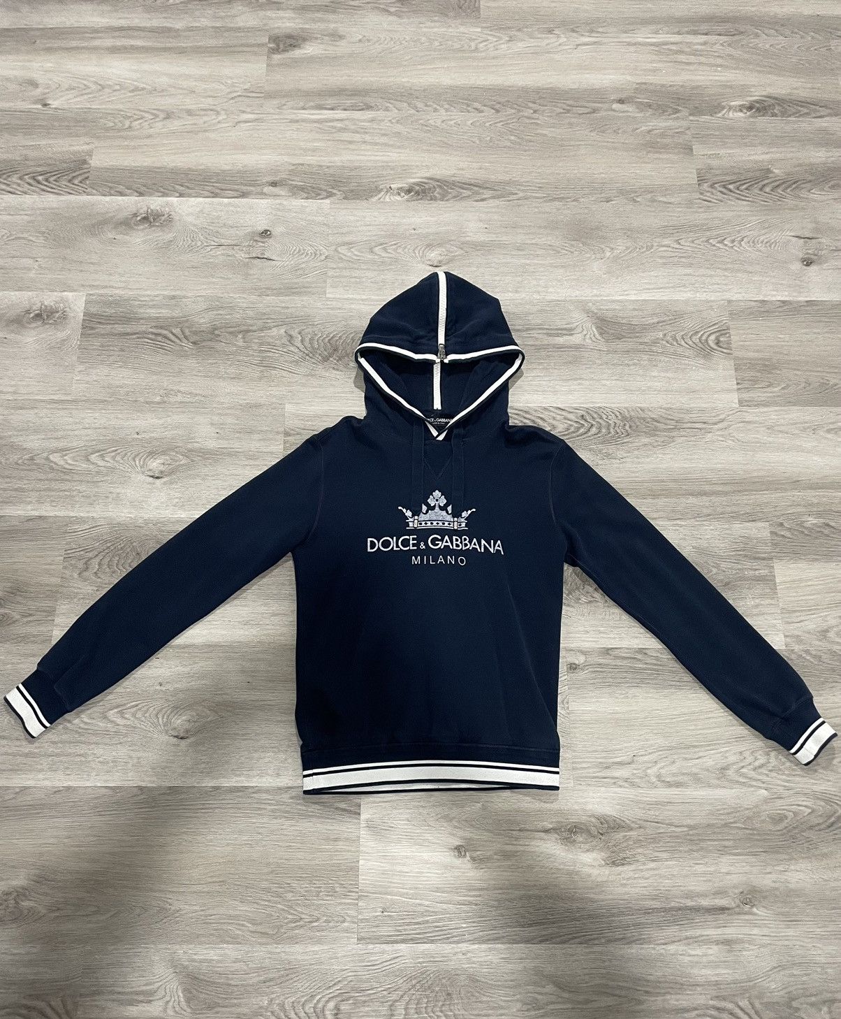 Dolce & Gabbana Dolce & Gabbana Hoodie Navy Blue Size M | Grailed