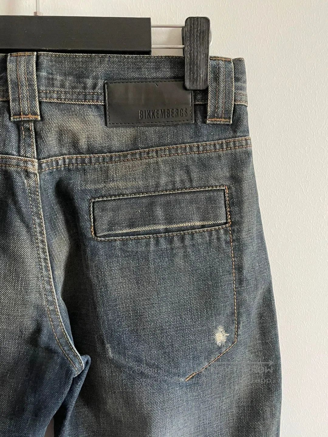 Dirk Bikkembergs Blue Distressed Denim Jeans with Zip Pocket. Size US 32 / EU 48 - 5 Thumbnail
