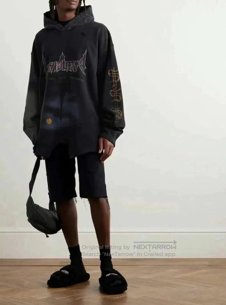 Balenciaga Balenciaga 24ss Reverse Brushing Wax Mud Staining Iron Towe Size US L / EU 52-54 / 3 - 2 Thumbnail