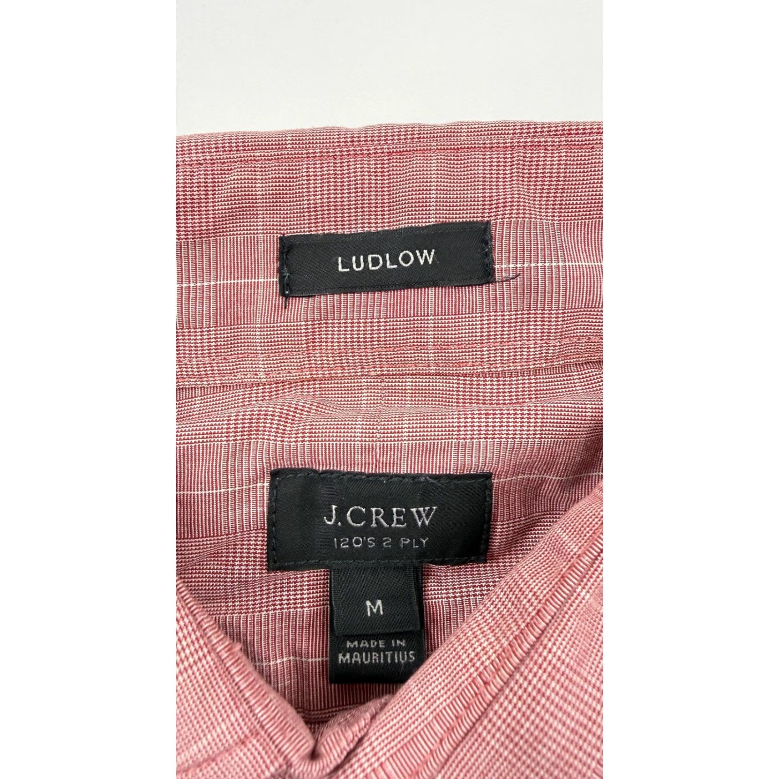 J.Crew J.Crew Shirt Ludlow Mens Medium Red Check 120s 2 Ply Cotton Button Down Size US M / EU 48-50 / 2 - 5 Thumbnail