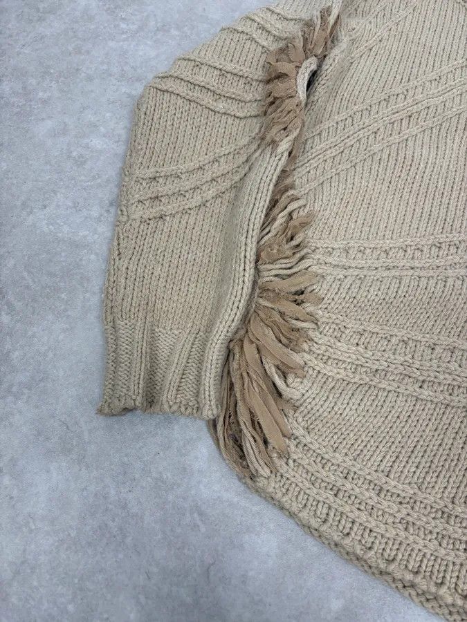 Roberto Cavalli 2000s Cavalli 3D Flowers Beige Knit Sweater Size S / US 4 / IT 40 - 7 Thumbnail