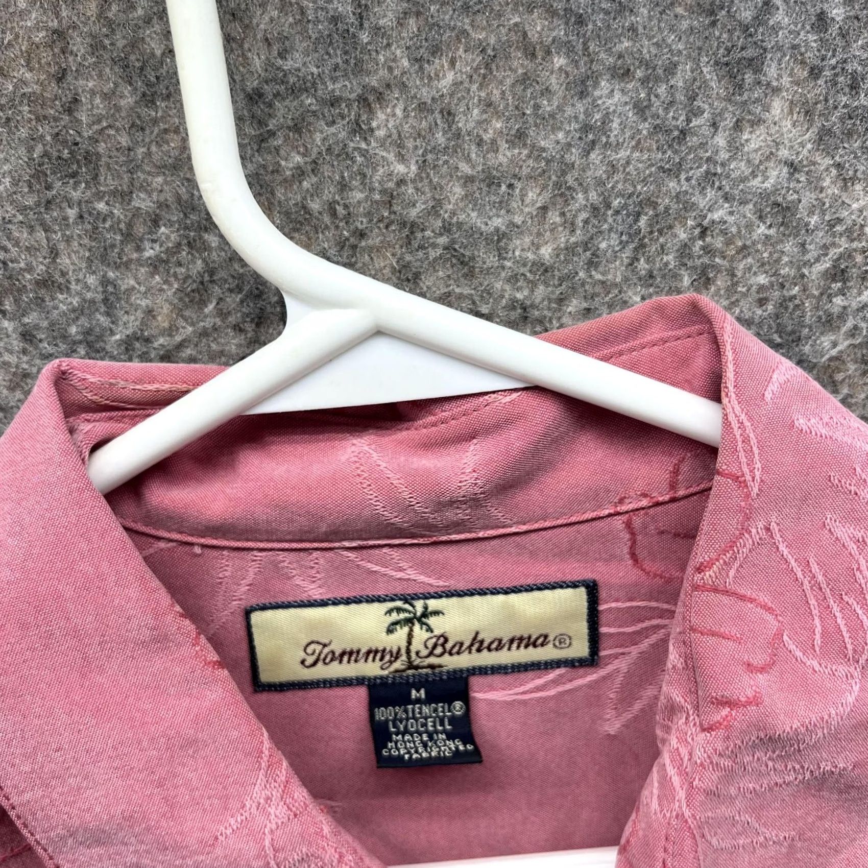 Tommy Bahama VINTAGE Tommy Bahama Shirt Men M Floral Pink Button-Down Embroidered Tencel Size US M / EU 48-50 / 2 - 6 Thumbnail