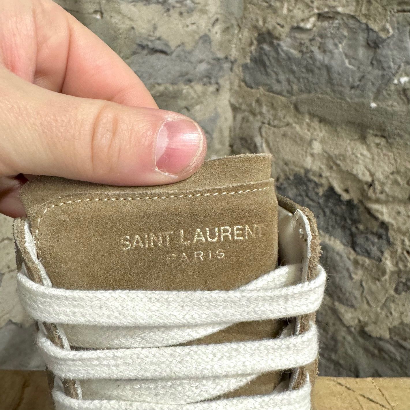 Saint Laurent Paris Saint Laurent Paris Tan Suede High-Top Sneakers Size US 7 / EU 40 - 5 Thumbnail
