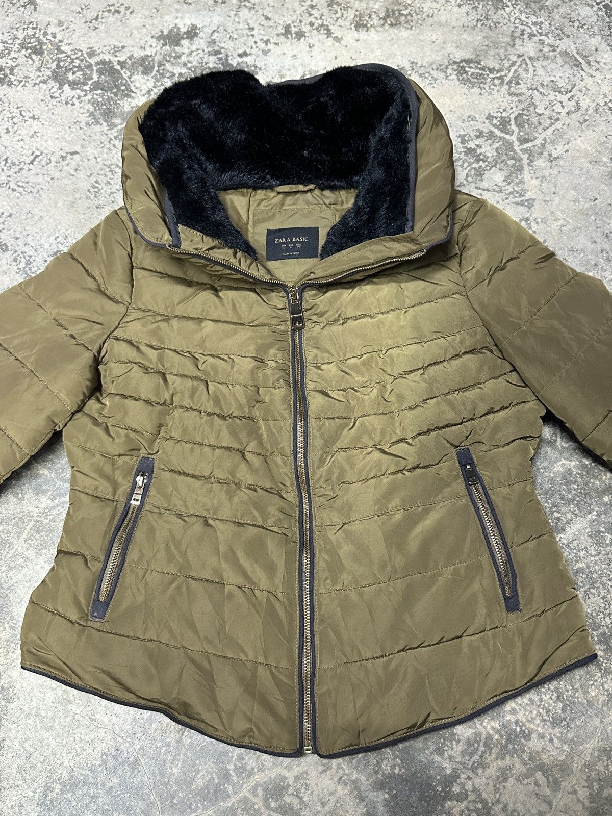 Vintage × Zara Distressed 🔥 Zara Basic Winter Puffers Jacket Size L / US 10 / IT 46 - 5 Thumbnail