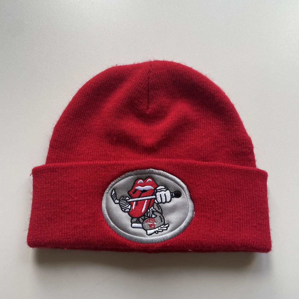 Band Tees × The Rolling Stones × Vintage Vintage The Rolling Stones Hockey Graphic Beanie OSFA Rare Size ONE SIZE - 1 Thumbnail