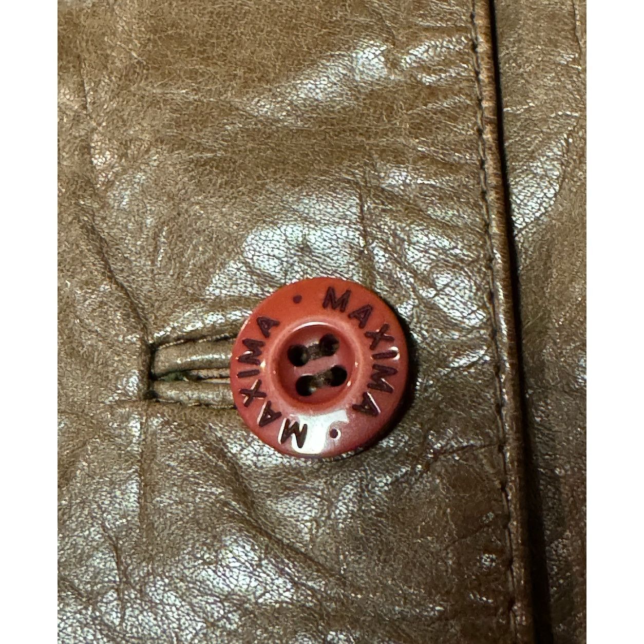 Wilsons Leather Vintage Brown Wilsons 100% Leather Maxima Fitted 90s Y2K 70s Size XS / US 0-2 / IT 36-38 - 10 Thumbnail