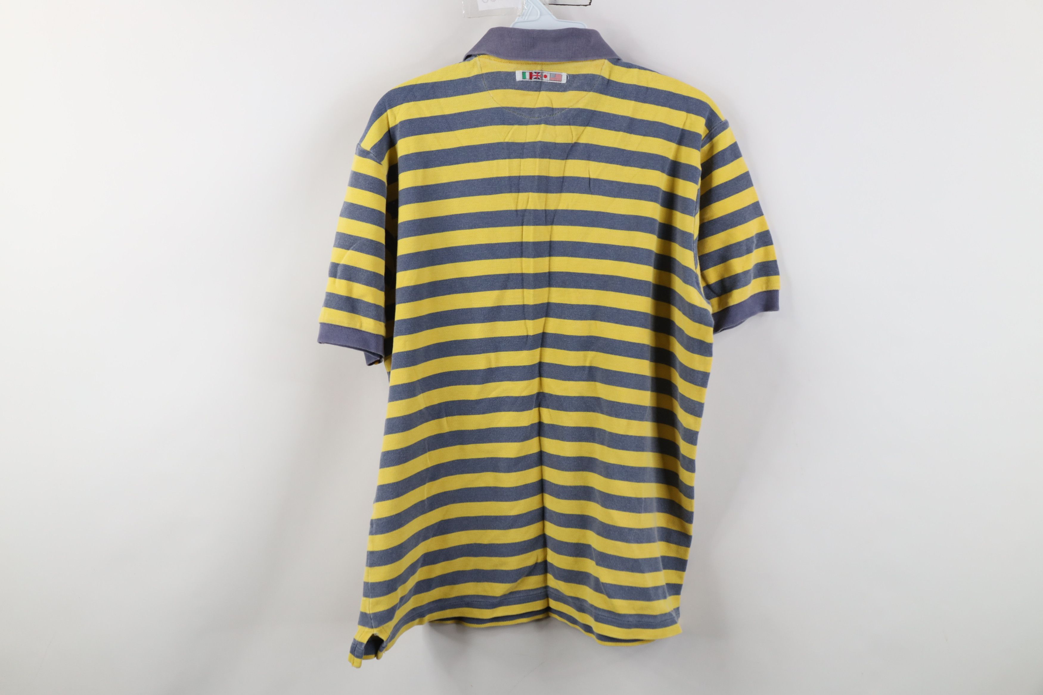 Vintage Vintage 90s Streetwear Weathered Stonewash Striped Golf Polo Size US M / EU 48-50 / 2 - 14 Thumbnail