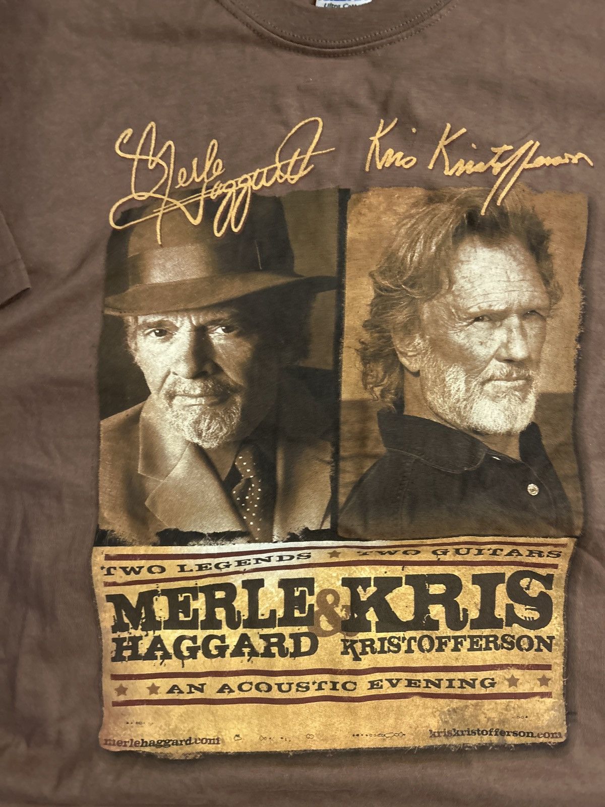 Vintage Merle Haggard/Kris Kristofferson Tee Size US L / EU 52-54 / 3 - 2 Thumbnail