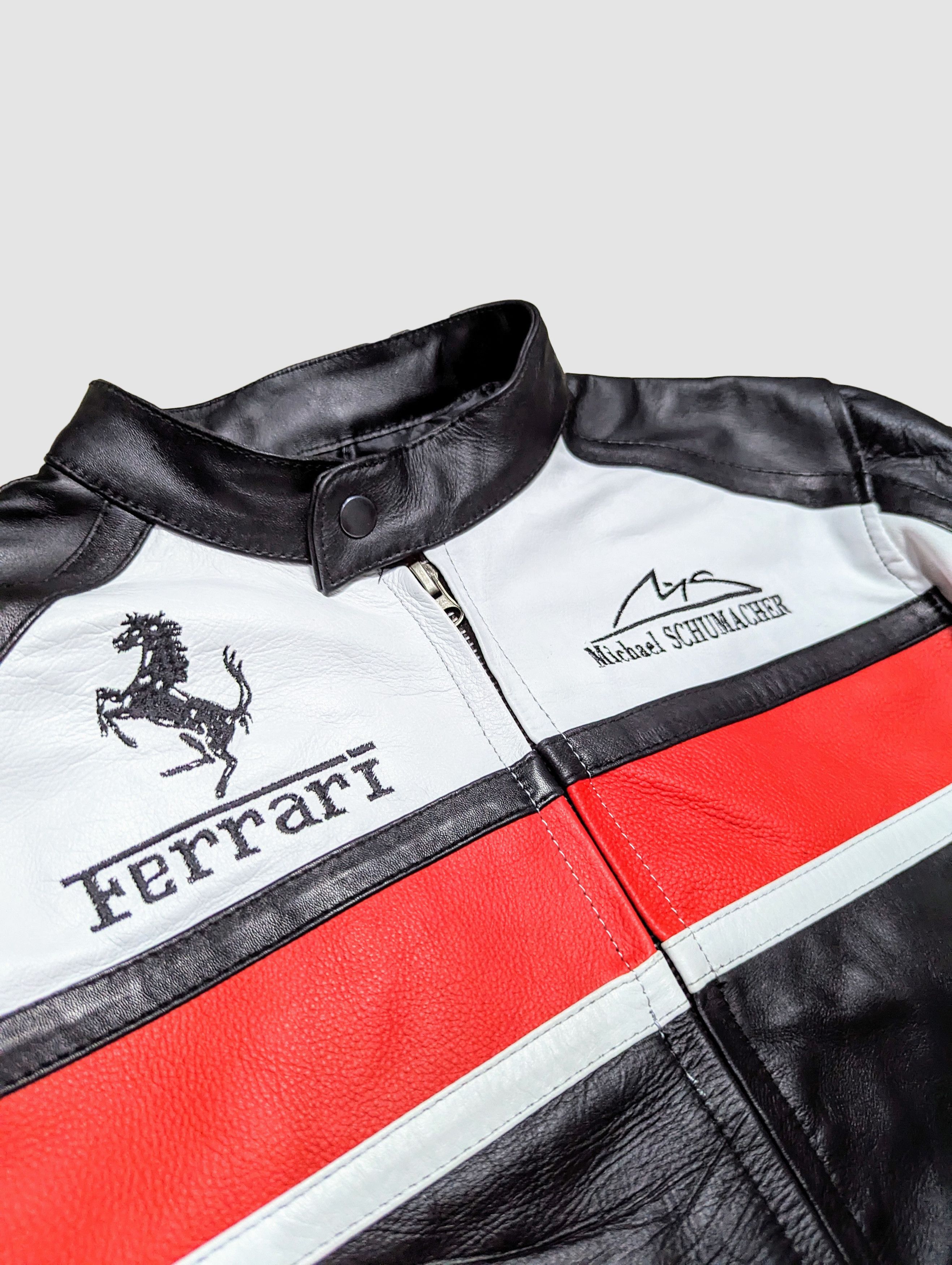 Ferrari VINTAGE Ferrari Leather Jacket Rare F1 Streetwear Racing Size US L / EU 52-54 / 3 - 4 Thumbnail