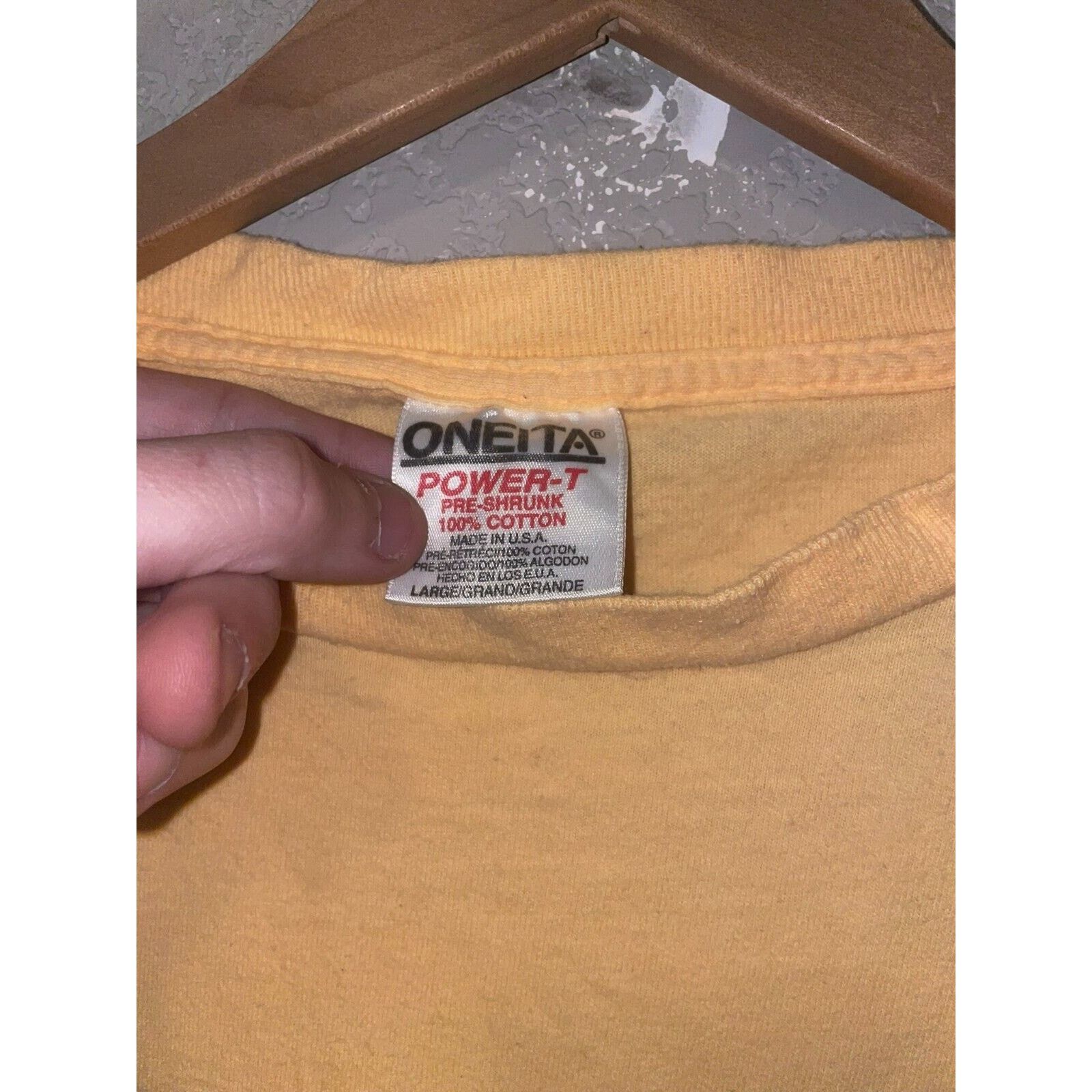 Vintage Vintage Test Print Shirt 90s Utah Wyoming Yellow Tee VTG L Size US L / EU 52-54 / 3 - 8 Thumbnail