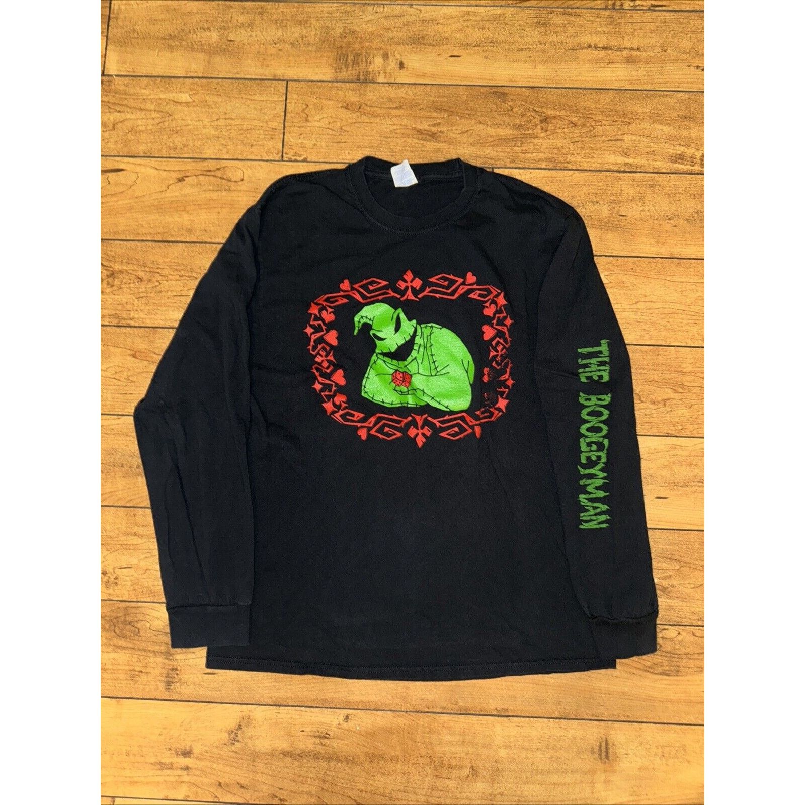 Disney × Vintage Vintage Oogie Boogie Long Sleeve T-Shirt Black Large 20x27 Size US L / EU 52-54 / 3 - 1 Thumbnail