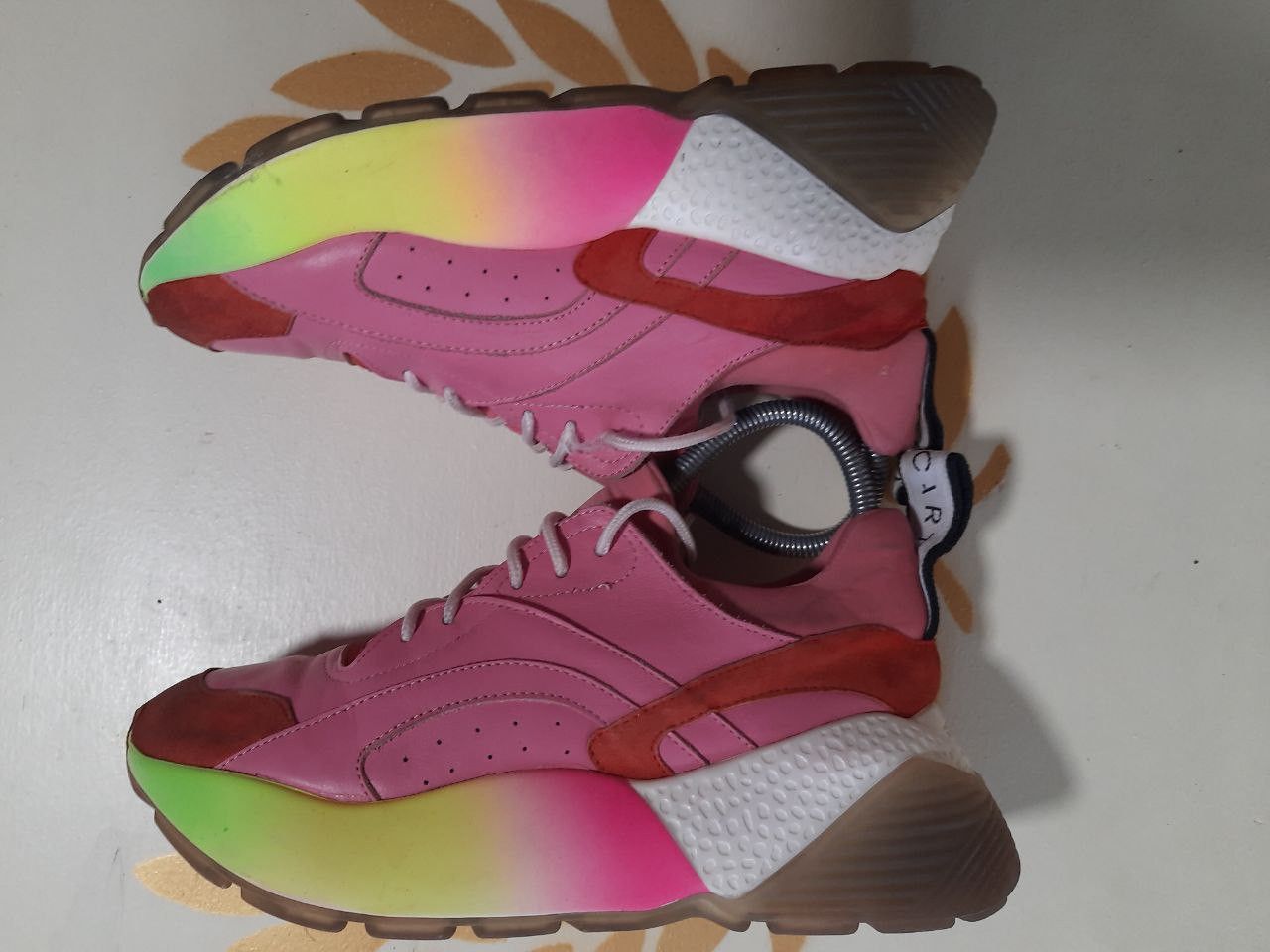 Designer × Stella McCartney Stella McCartney Eclypse Rainbow Sneakers Size US 7.5 / IT 37.5 - 3 Thumbnail