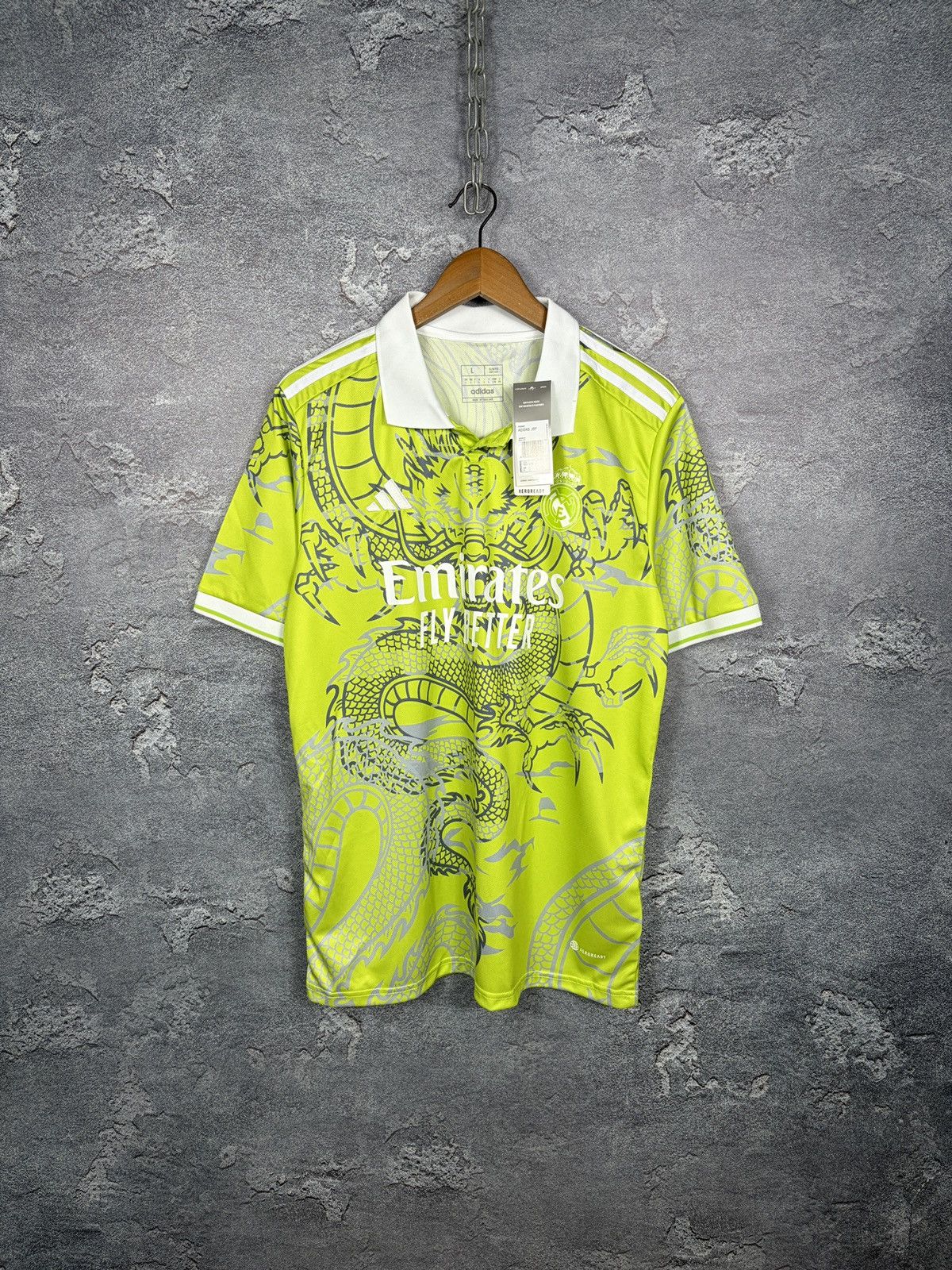 Adidas Custom!! Adidas Real Madrid All Over Dragon Print Jersey Tee Size US L / EU 52-54 / 3 - 1 Thumbnail