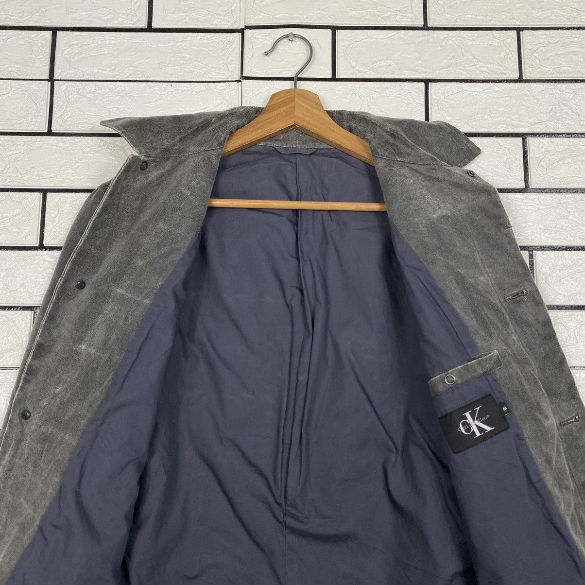 Calvin Klein 📌Vintage Chore Leather Jacket Worker Calvin Klein Size US M / EU 48-50 / 2 - 15 Thumbnail