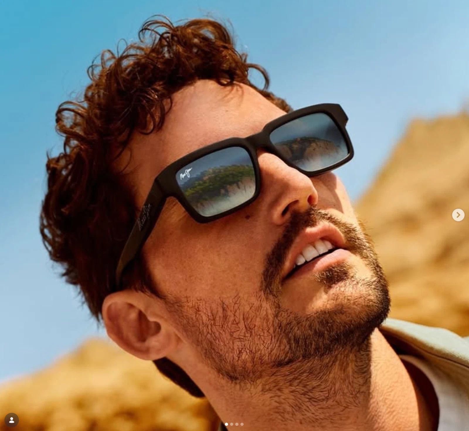 Maui Jim Maui Jim Kahiko Polarized Classic Rectangular Sunglasses Size ONE SIZE - 5 Thumbnail
