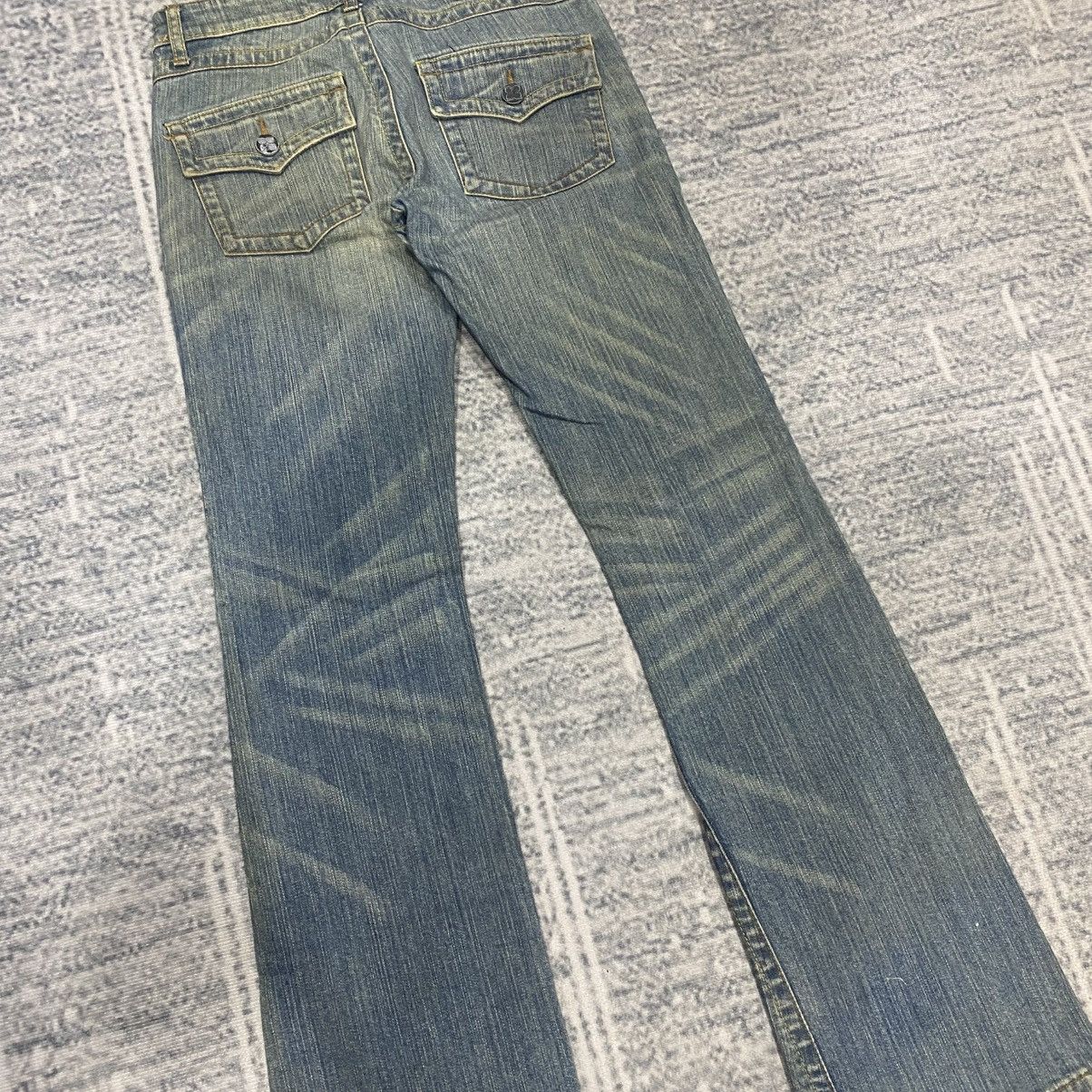 Japanese Brand Flared🔥 BCBGMAXAZRIA Mud Wash Bootcut Jeans LGB 90s Size US 30 / EU 46 - 4 Thumbnail