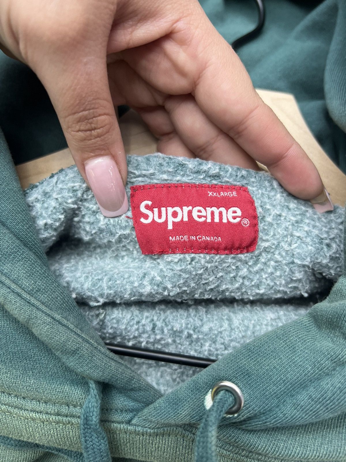 Supreme Supreme Green Hoodie Size US XXL / EU 58 / 5 - 10 Thumbnail