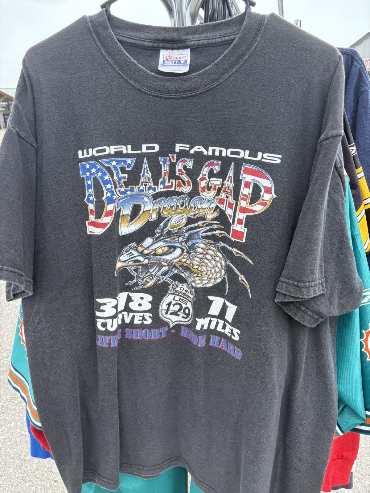 Hanes × Vintage Vintage 1999 Bike Week Hanes T-Shirt Size US XL / EU 56 / 4 - 3 Thumbnail