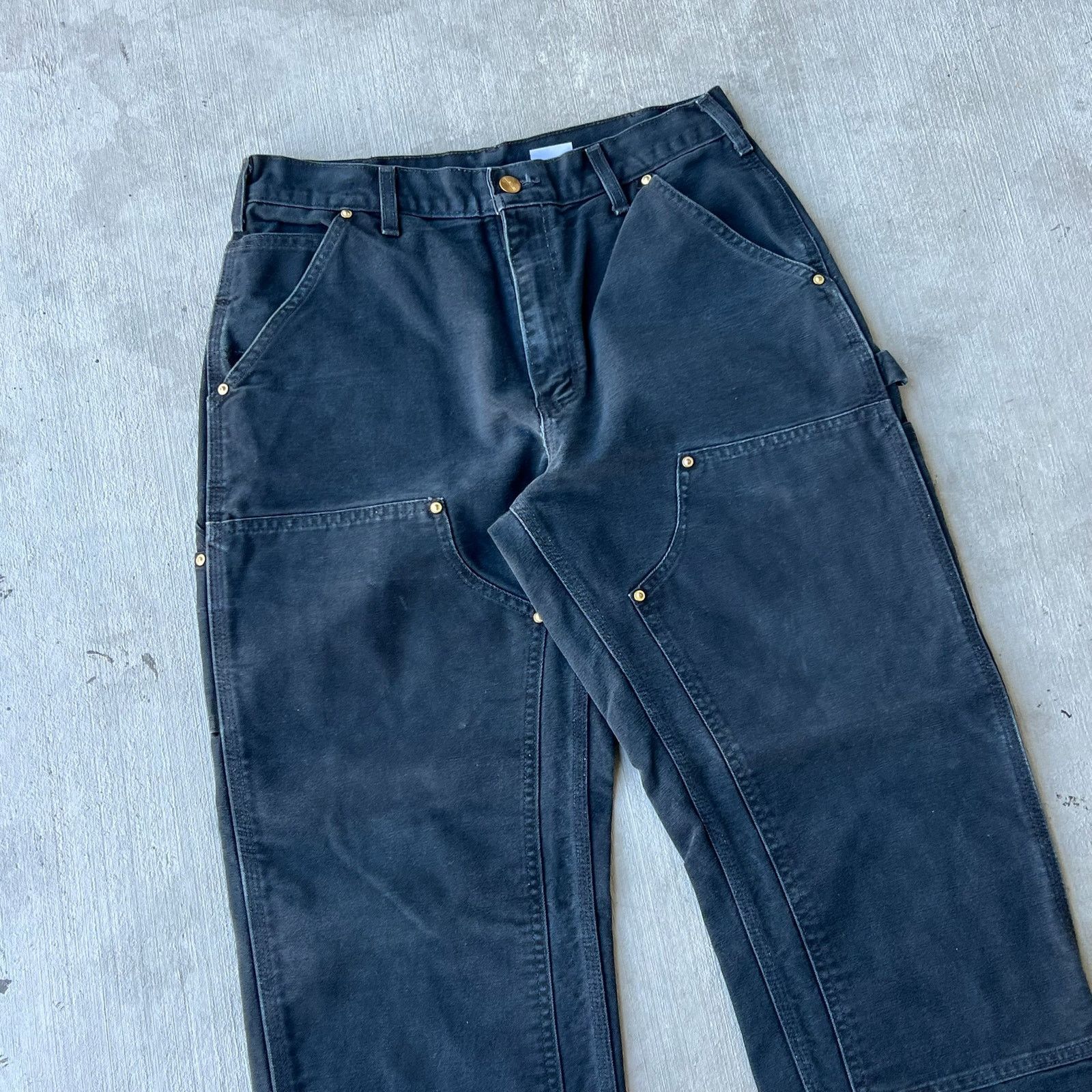 Carhartt × Vintage Carhartt black double knee work wear carpenter pants Size US 30 / EU 46 - 2 Thumbnail