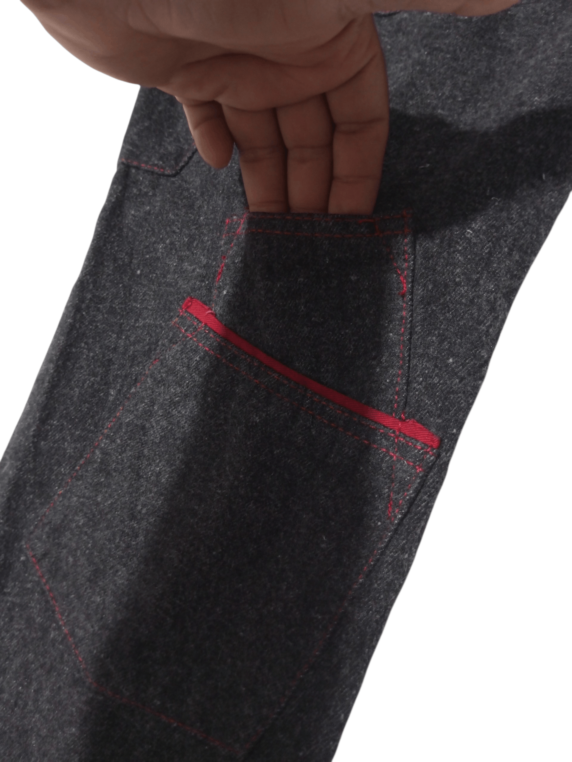 20471120 Vintage chinism multi pocket grey denim Size US 31 - 3 Thumbnail