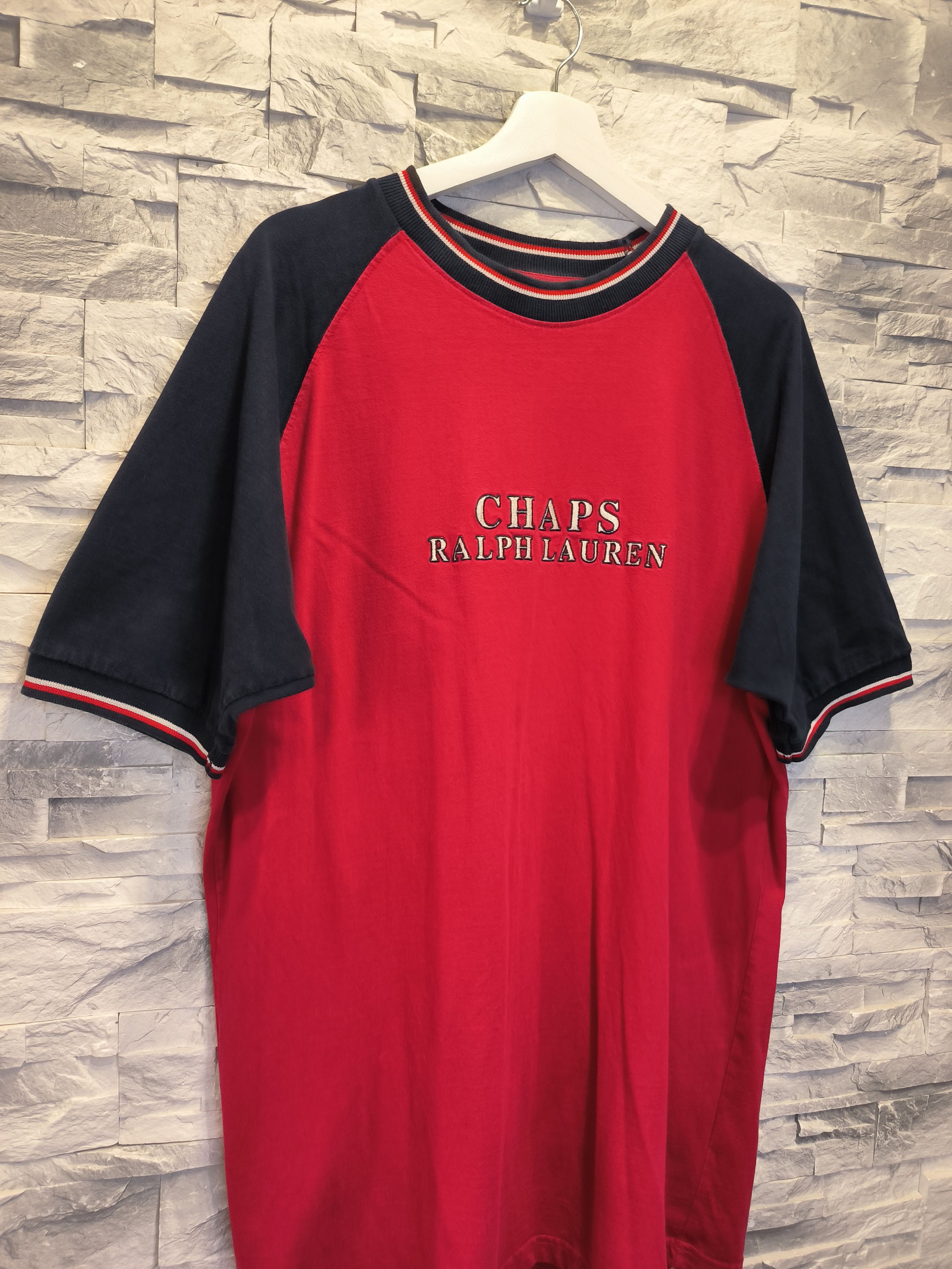Chaps Ralph Lauren × Vintage Vintage Chaps Ralph Lauren Logo 90s T-Shirt Tee Size US XL / EU 56 / 4 - 3 Thumbnail