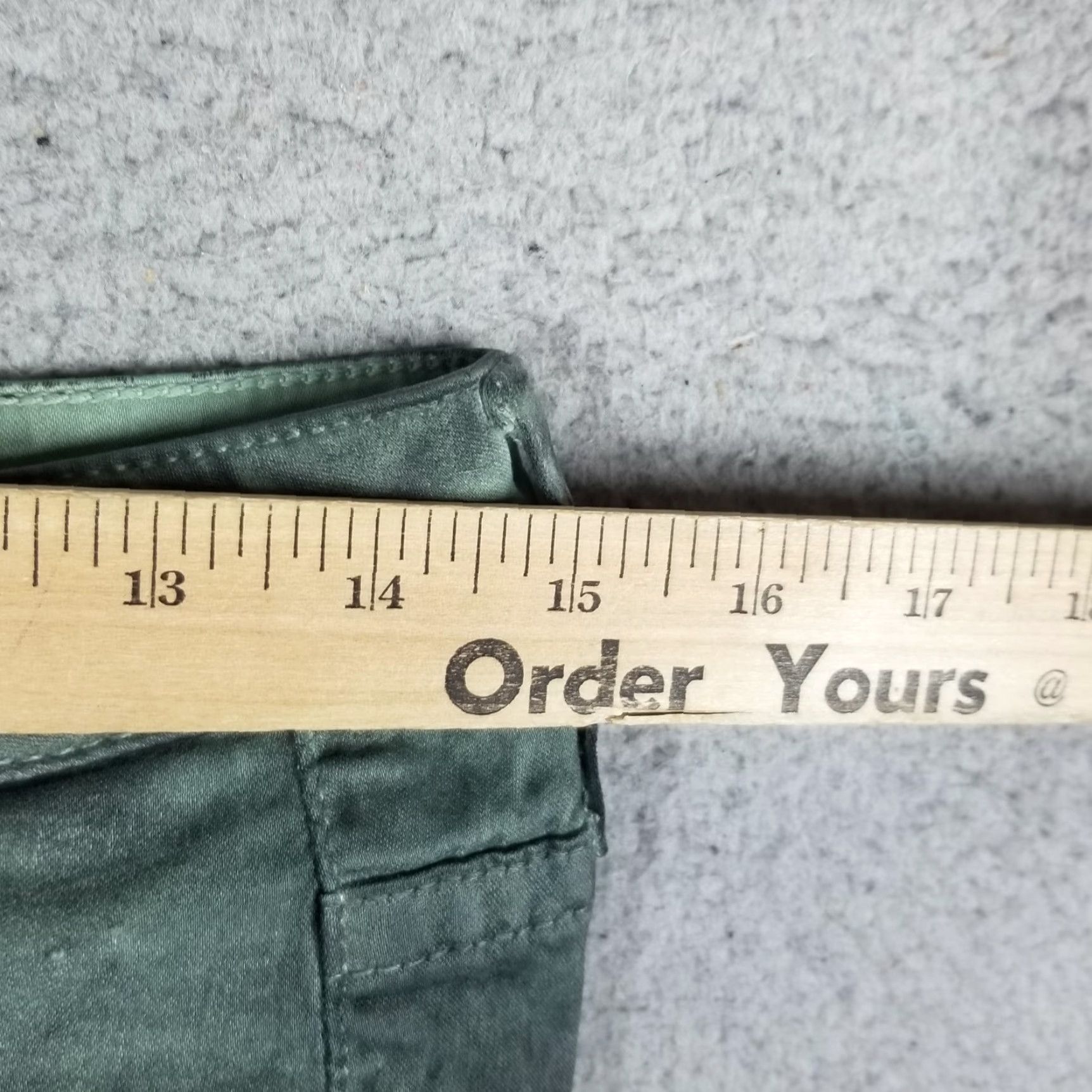 Vintage VINTAGE Robin's Jeans Women's Skinny Fit 28 Green Denim Grunge 90s Distressed Slim Boyfriend Size 28" / US 6 / IT 42 - 6 Thumbnail