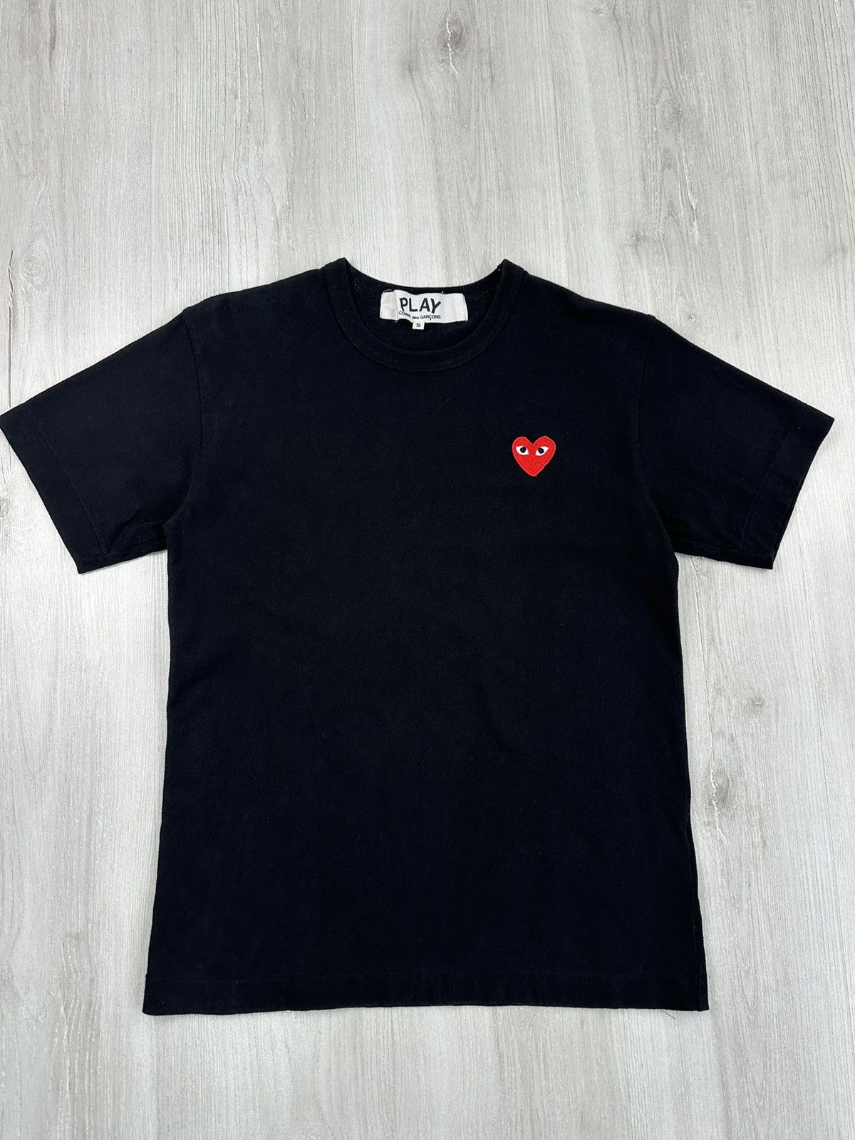Comme des Garcons CDG Play Comme Des Garcons Black Logo Tee Tshirt Size US S / EU 44-46 / 1 - 1 Thumbnail
