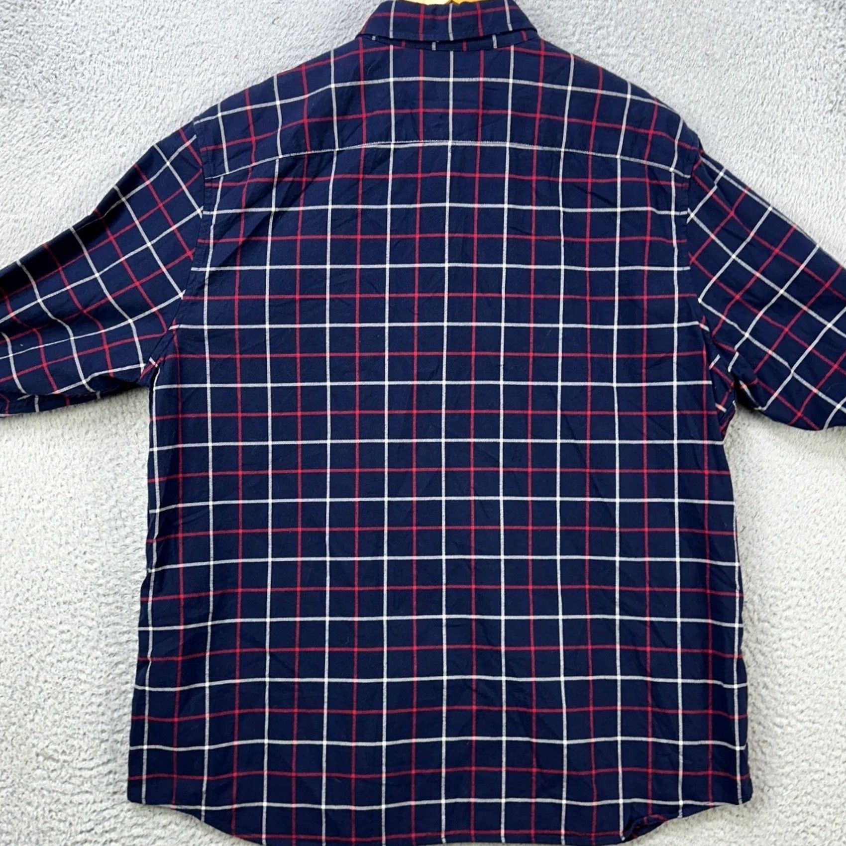 Banana Republic Banana Republic Luxe Flannel Standard Fit Shirt Men XL Blue Checked - Pre-Owned Good Size US XL / EU 56 / 4 - 3 Thumbnail