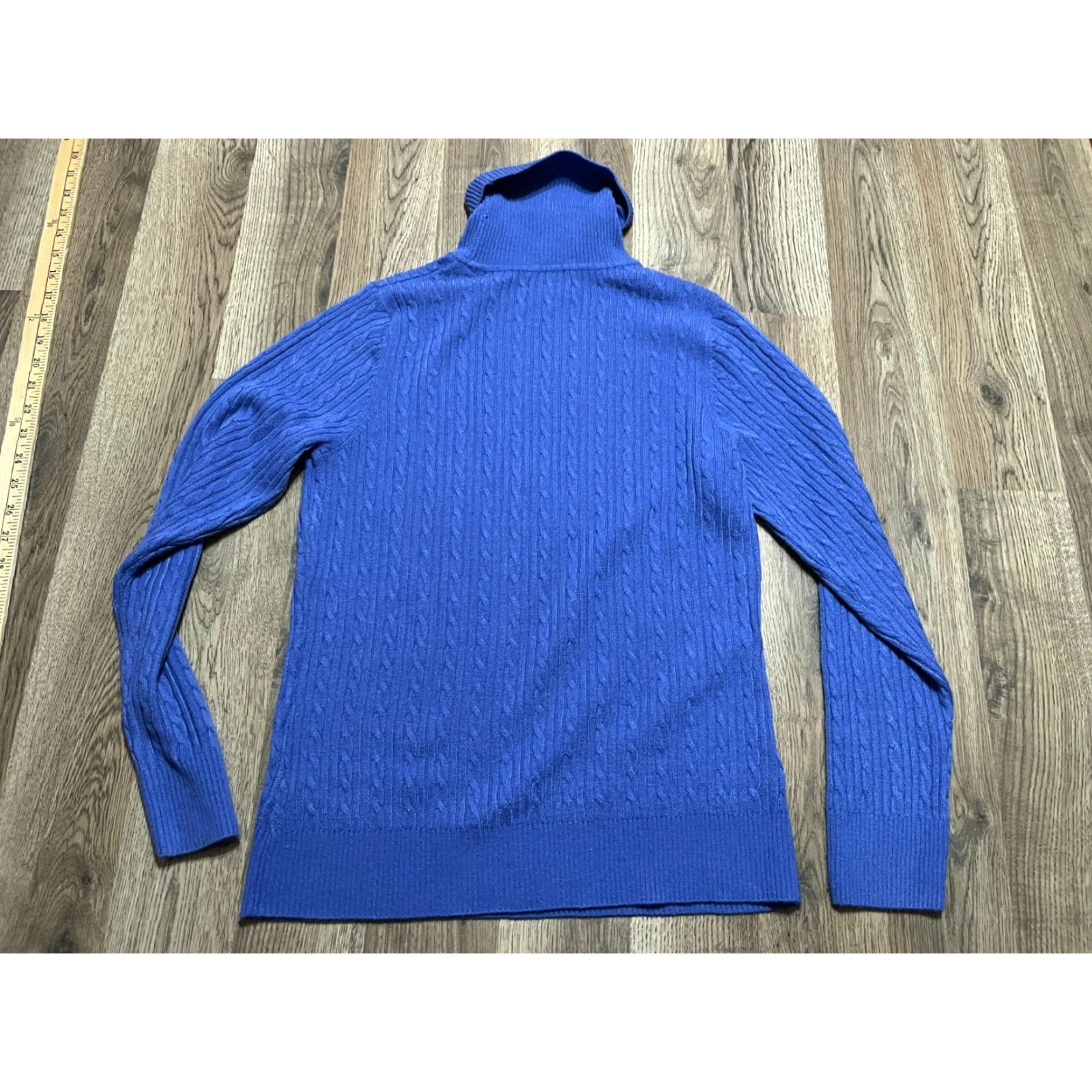 Croft & Barrow Croft&Barrow Sweater Women's Medium Blue Long Sleeve Pullover Turtleneck Size M / US 6-8 / IT 42-44 - 2 Thumbnail