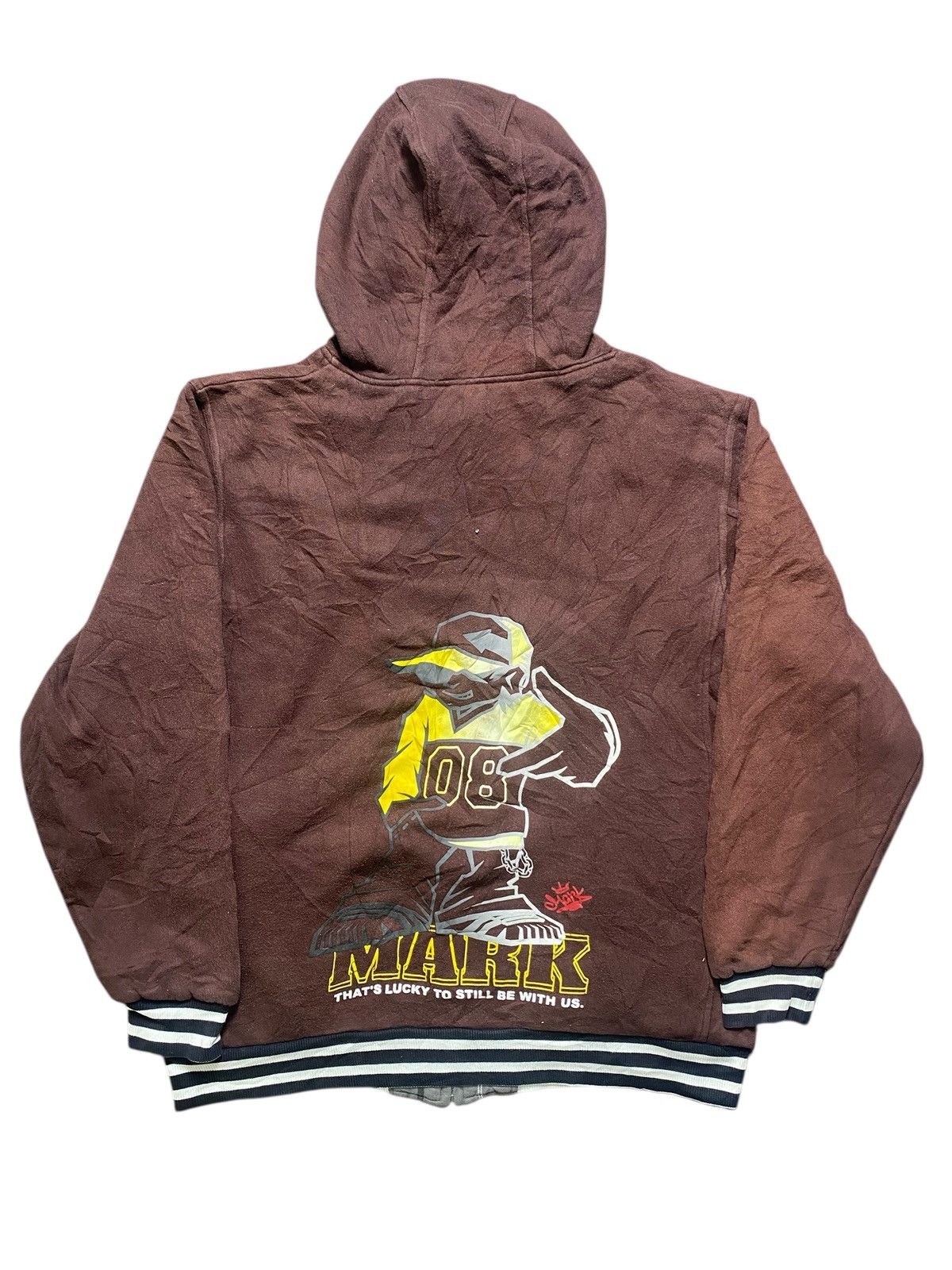 Vintage VINTAGE GRASS HITHER MARK HOODIE ZIPPER HIPHOP PUNK Y2K Size US L / EU 52-54 / 3 - 11 Thumbnail