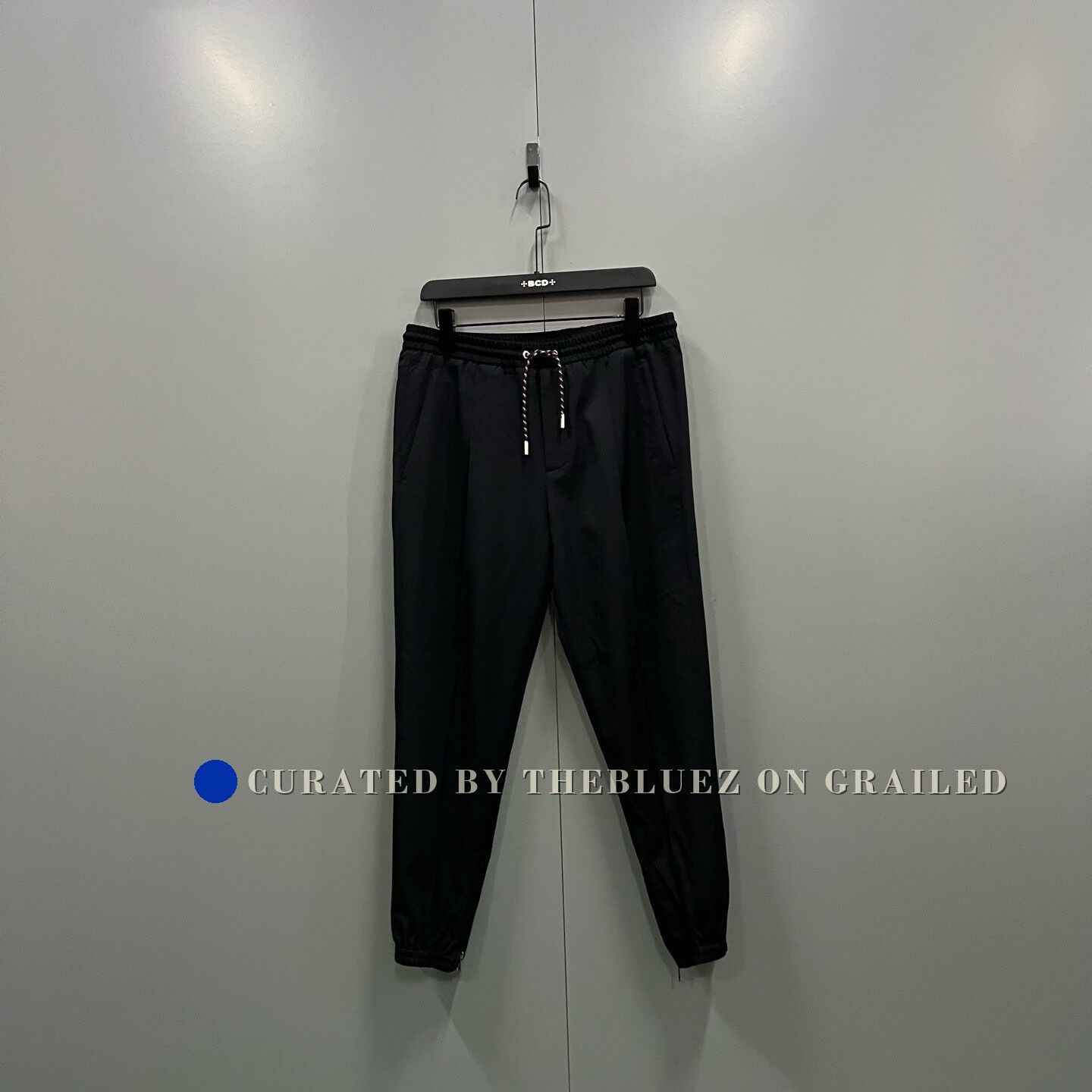 Dior × Hedi Slimane Dior Homme 07AW Runway Black Drop Crotch Pants