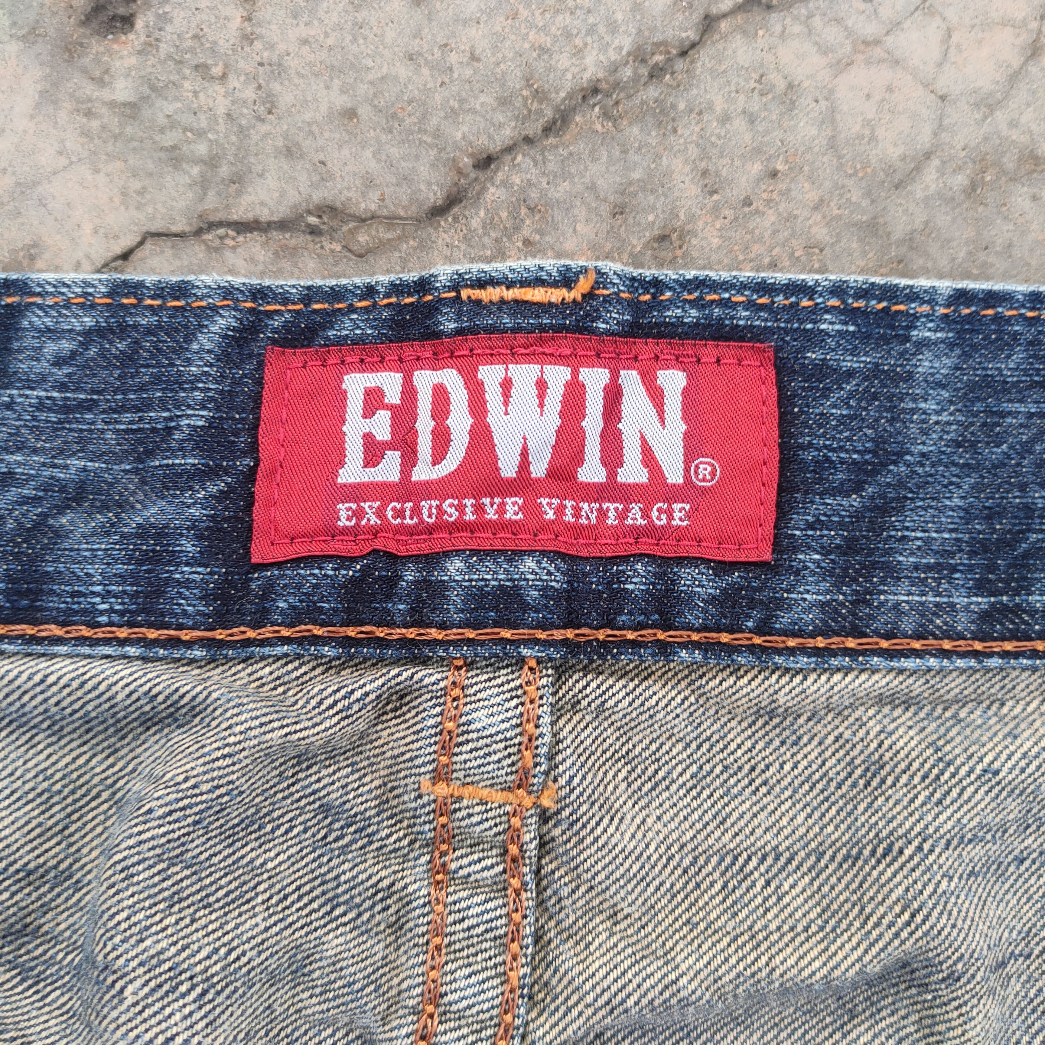 Edwin VINTAGE EDWIN XV FADED RIPPED JEANS DENIM PANTS Size US 37 - 16 Thumbnail