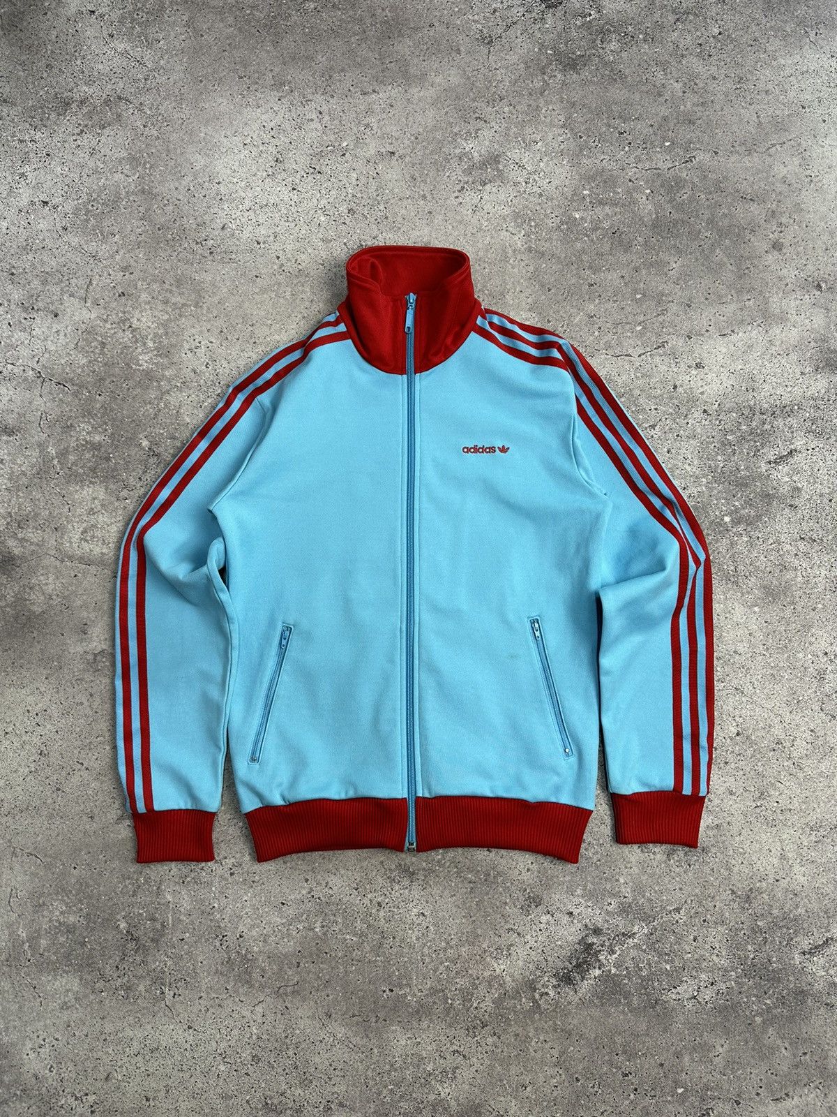Adidas × Vintage Vintage Adidas Blokecore Track Jacket Blue Big Logo Y2K Size US S / EU 44-46 / 1 - 1 Thumbnail
