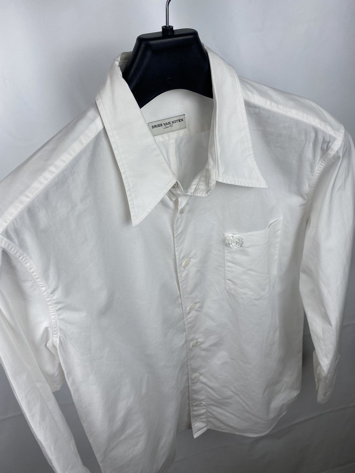 Dries Van Noten Dries Van Noten White Shirt Decorated Button Up Men size 48 Size US M / EU 48-50 / 2 - 8 Thumbnail