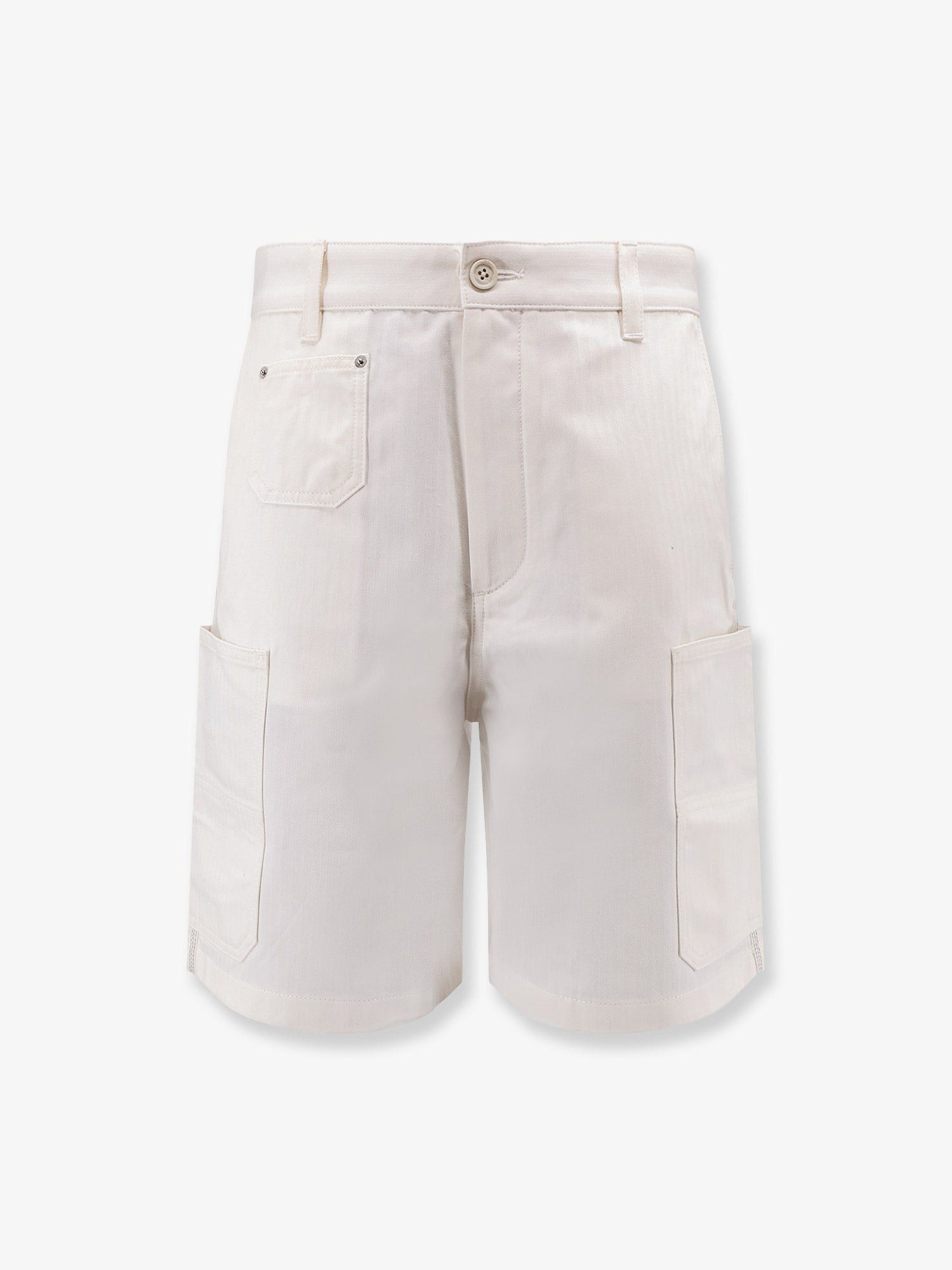 Givenchy Cotton Bermuda Shorts With Logo Embroidery Size US 31 - 1 Thumbnail