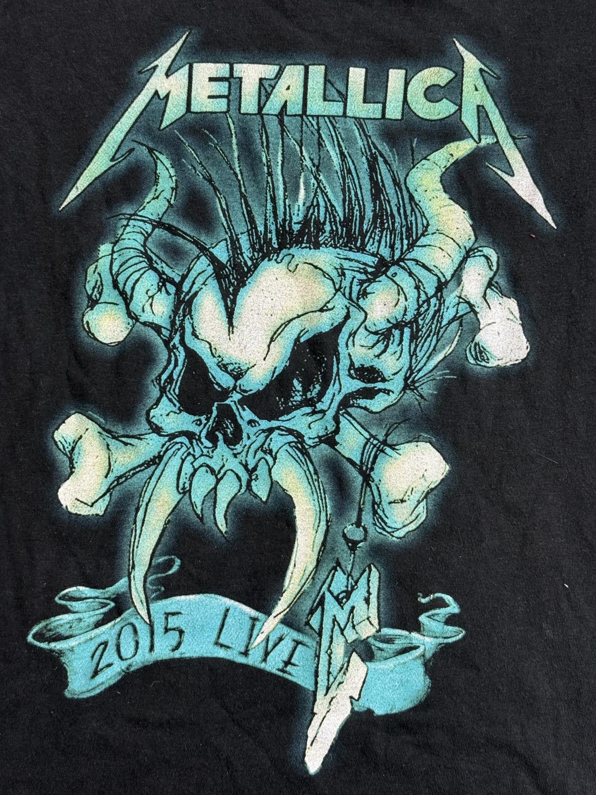 Delta Metallica Tour 2015 T-shirt Lollapalooza Line Up on Back -S Size US S / EU 44-46 / 1 - 5 Thumbnail
