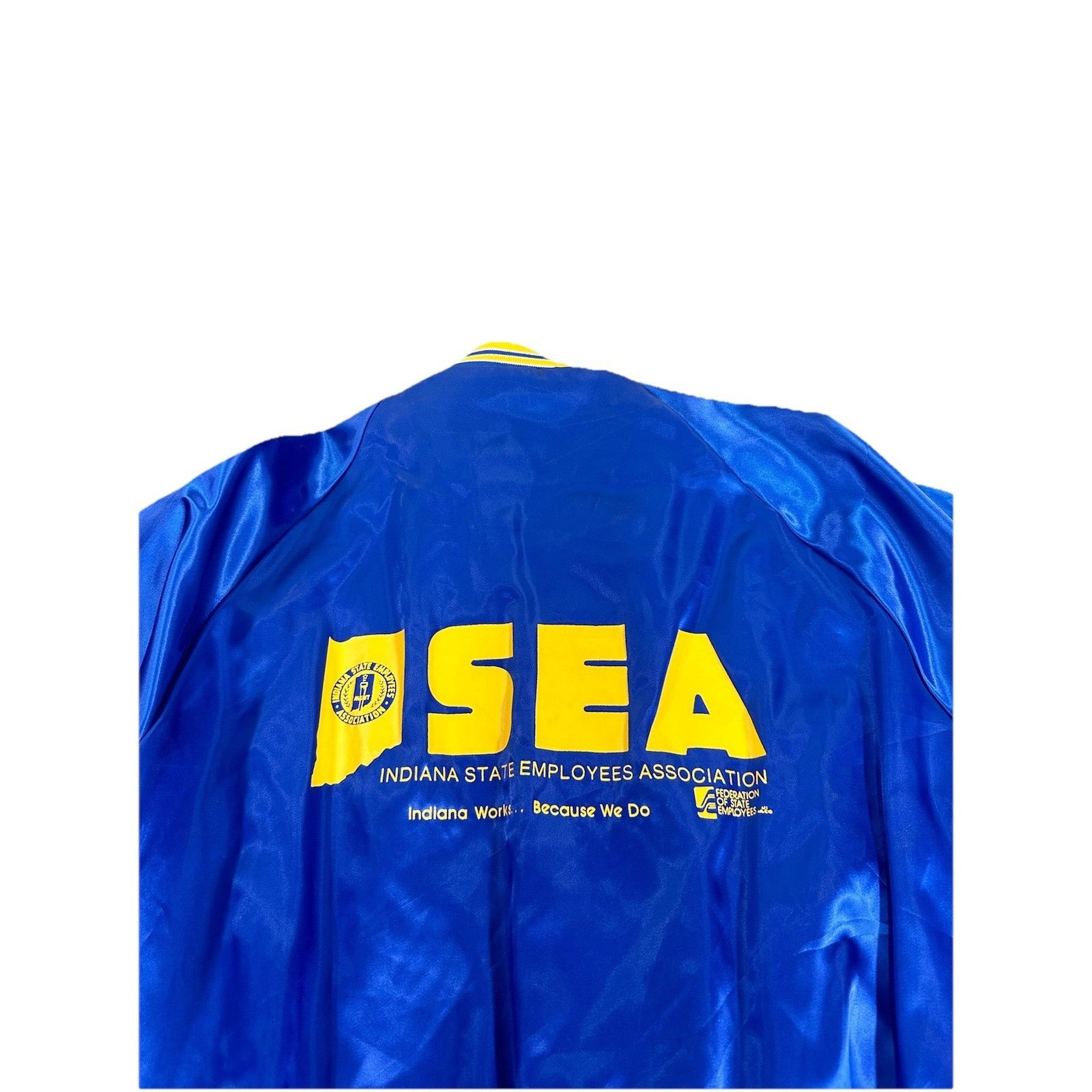 Other Vintage Indiana State Employees Association Satin Bomber Jac Size US M / EU 48-50 / 2 - 7 Thumbnail