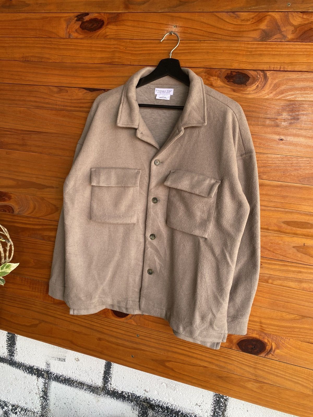 Ciaopanic CIAOPANIC TYPY Wool Blend Shirt Jacket Casual Outerwear Size US M / EU 48-50 / 2 - 4 Thumbnail