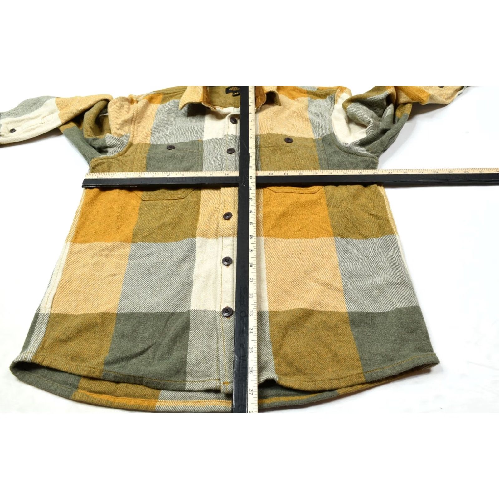 Vintage LL Bean Signature Northwoods Twill Shirt Mens Medium Orange Gray Plaid Button-Up Size US M / EU 48-50 / 2 - 7 Thumbnail