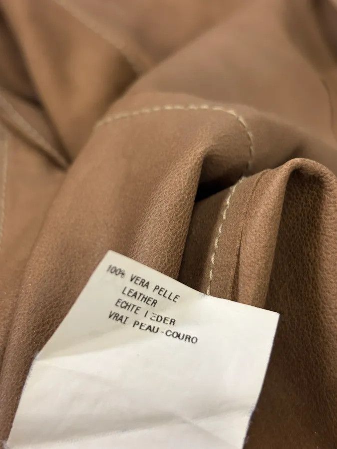 Emporio Armani SS2006 Emporio Armani Pure Brown Leather Jacket Size US S / EU 44-46 / 1 - 11 Thumbnail