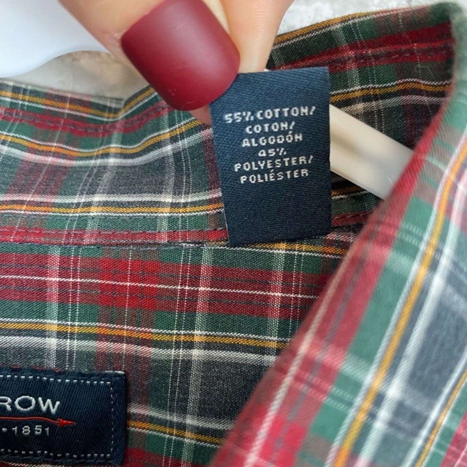 Arrow ARROW Christmas Holiday Festive Button Down Shirt Medium Size US M / EU 48-50 / 2 - 6 Thumbnail