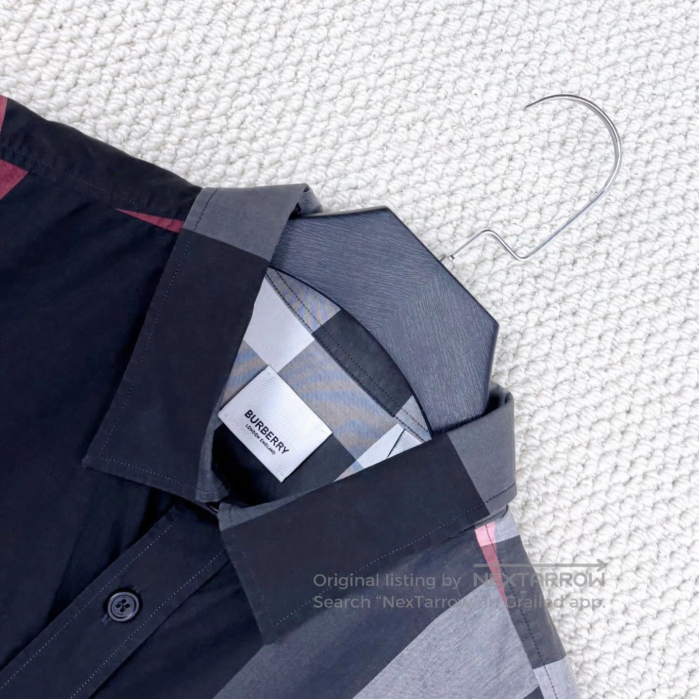 Burberry Burberry Black and white large check pattern long-sleeve s Size US XXL / EU 58 / 5 - 3 Thumbnail