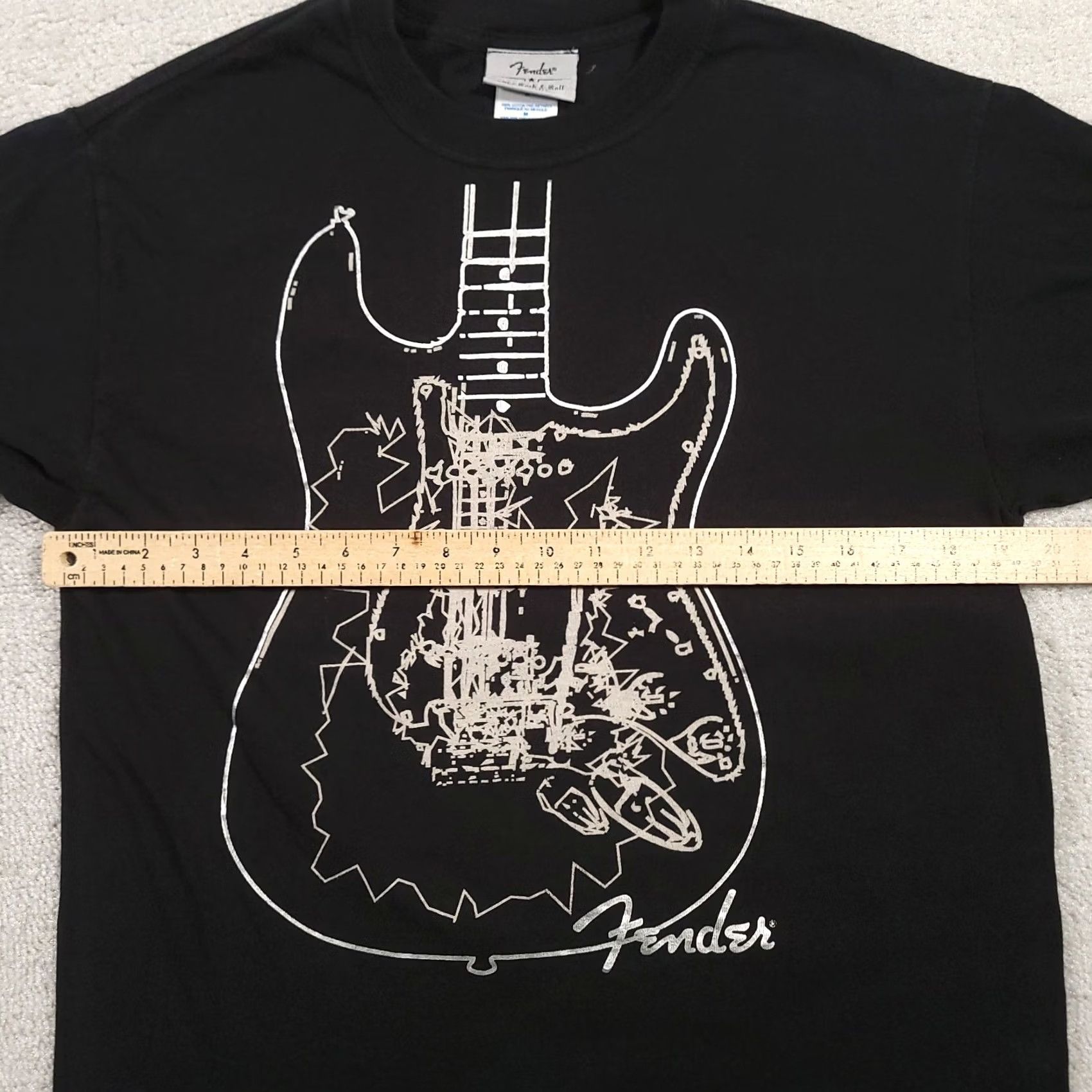 Fender VINTAGE Fender Rock Roll Band Concert Black T Shirt Mens Size Medium Size US M / EU 48-50 / 2 - 2 Thumbnail