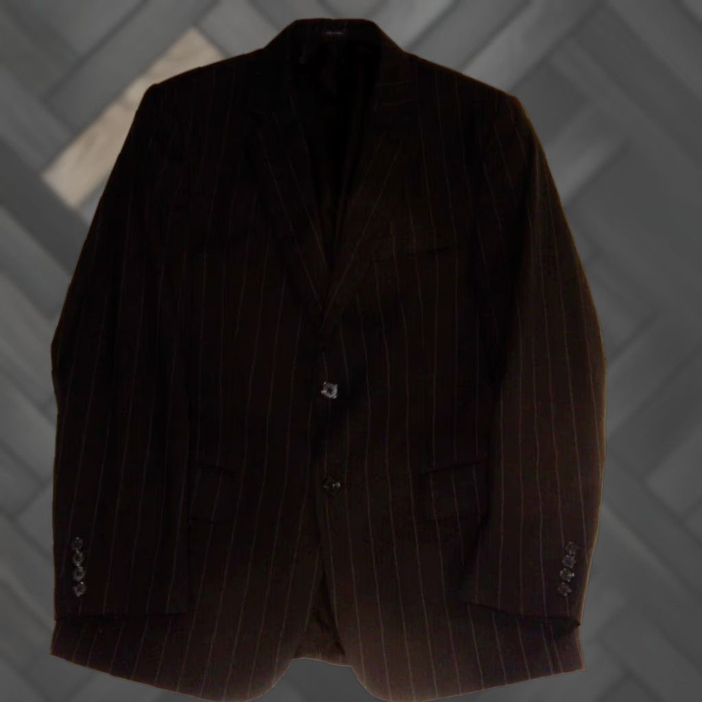 Express Express Men's 2 Piece Suit 38 Short Black Wool Size US 38 / EU 54 - 1 Thumbnail