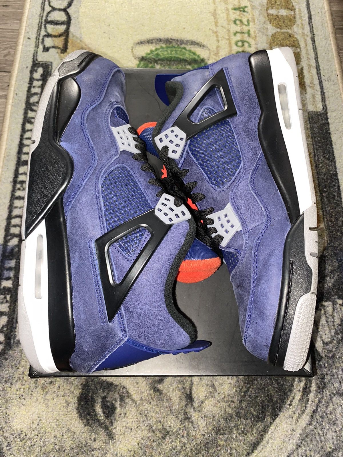 Jordan Brand × Nike Jordan 4 Retro Winterized Royal Blue Size US 13 / EU 46 - 2 Thumbnail
